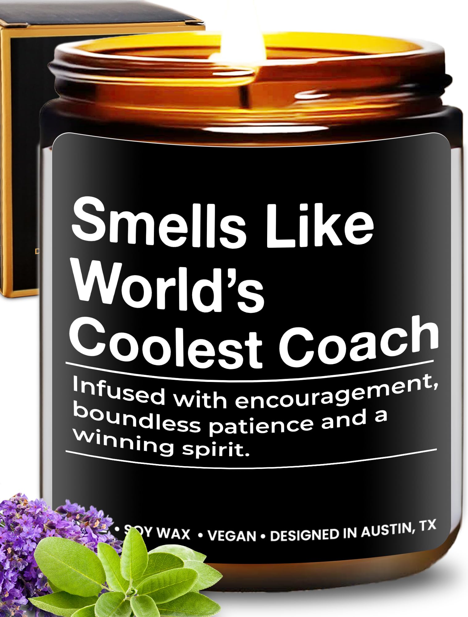 Premium Coach Scented Candle - Best Thoughtful Gift for Coaches (Men & Women) - Perfect for Birthday, Christmas & Coach Appreciation - Ideal for Relaxation, Office Decor & Thank You Gifts
