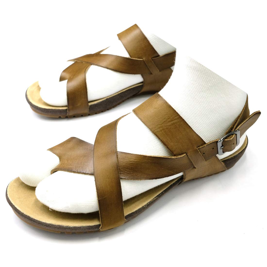 **Harrsidanzar Genuine Leather Sandals for Men – Adjustable Strap Outdoor Sandals – Comfortable & Durable GM202 – Perfect for Beach, Travel & Casual Wear**