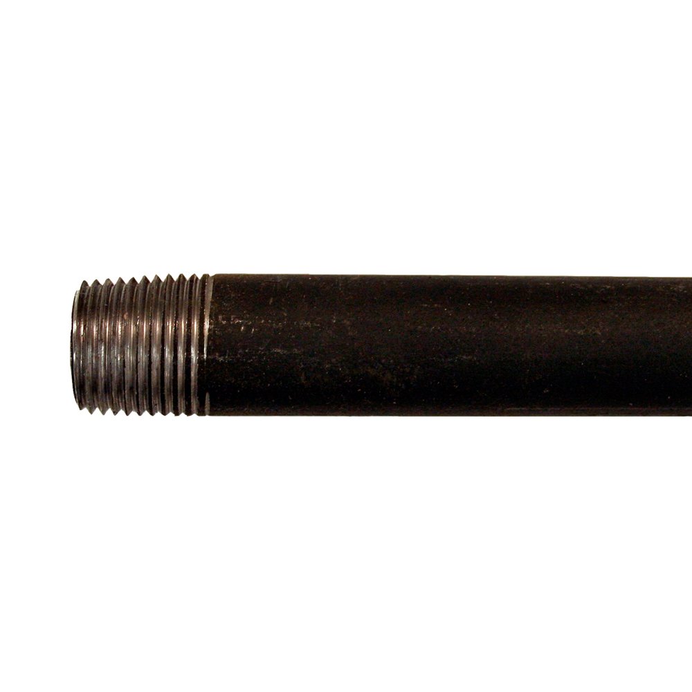 Jones Stephens 300B0524 1/2-Inch x 24-Inch Black PVC Pipe - Durable Plumbing Pipe for Water Supply, Drainage & Irrigation Systems