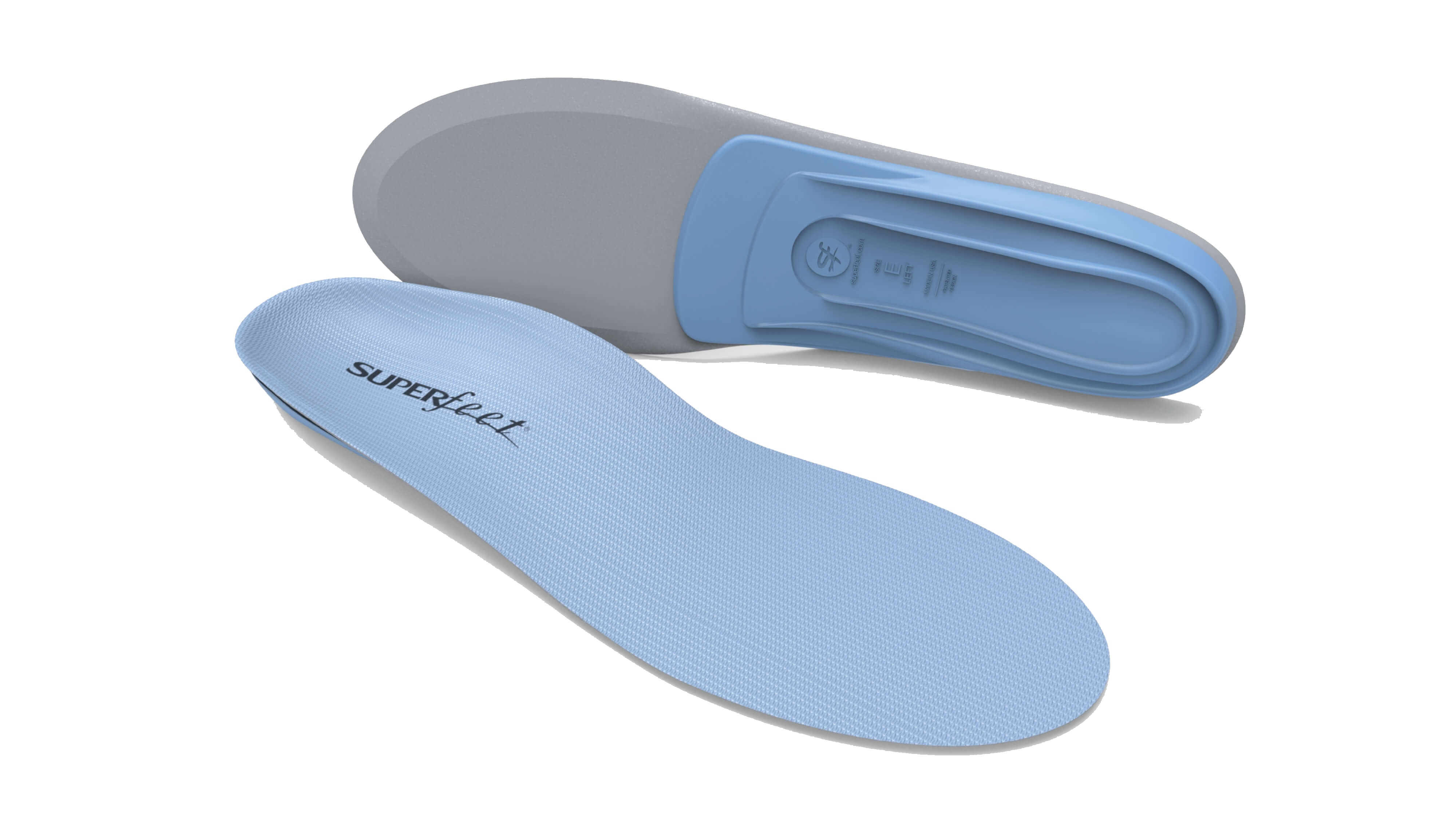 Superfeet All-Purpose Support Medium Arch Insoles (Blue) – Comfortable Shoe Inserts for Running, Walking & Work – Orthotic Arch Support for Pain Relief & Foot Alignment