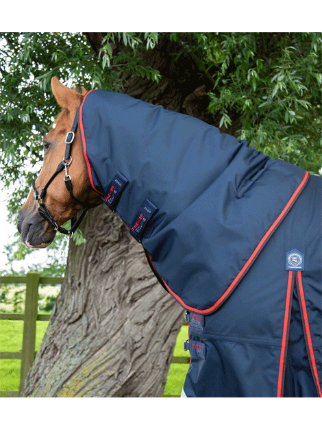 Premier Equine Buster 420g Turnout Rug with Classic Neck Cover - Heavyweight Horse Blanket for Winter Pasture & Stable Use