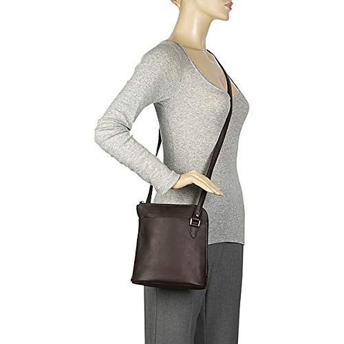 Le Donne Genuine Leather L-Zip Crossbody Shoulder Bag for Women | Fashionable & Durable Handbag for Daily Use, Travel & Shopping