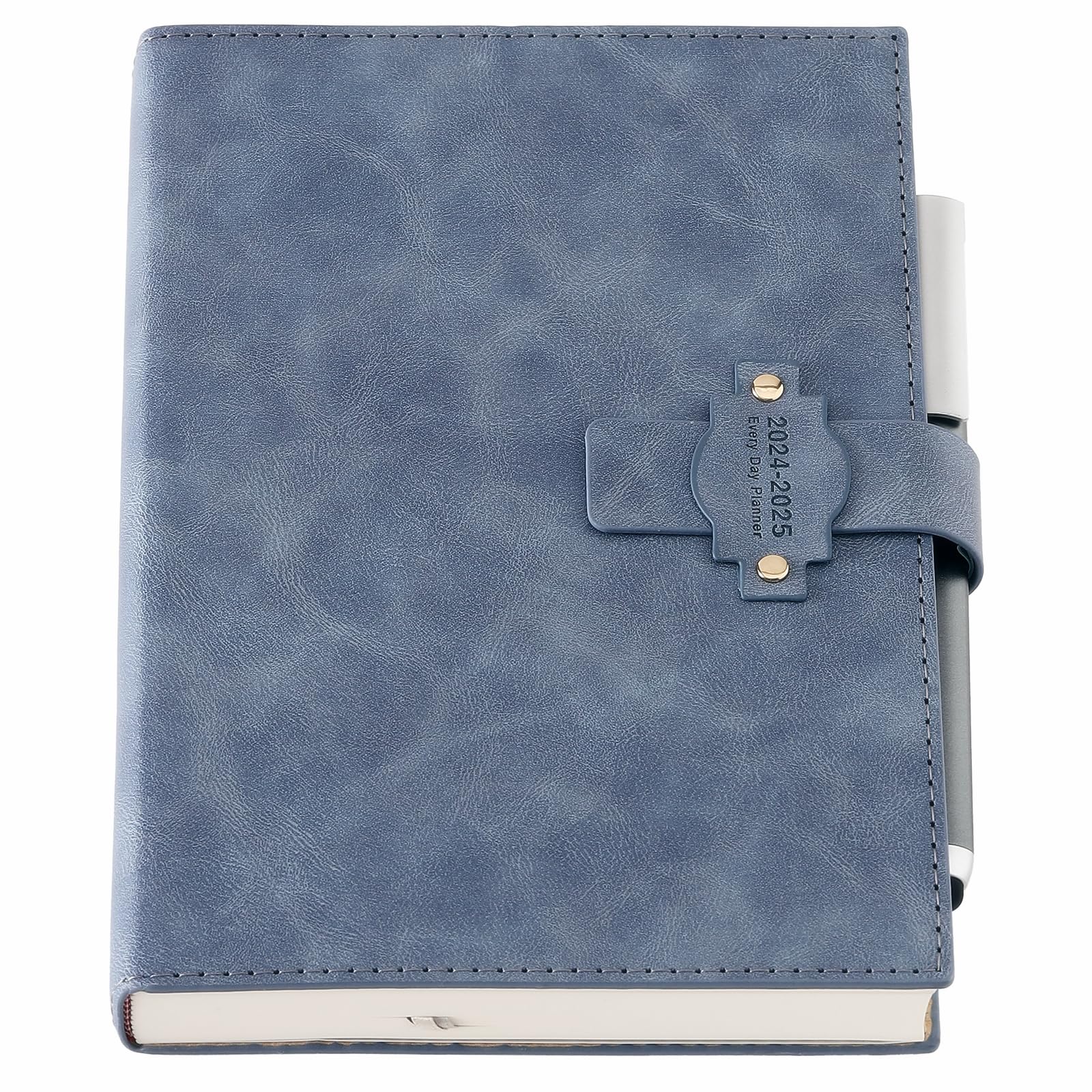 2024-2025 Academic Planner - Hardcover A5 Daily & Monthly Organizer with Pen Holder, Tabs, Stickers & Inner Pocket | Perfect for Students, Teachers & Professionals | July 2024 to June 2025 School Year Schedule Notebook