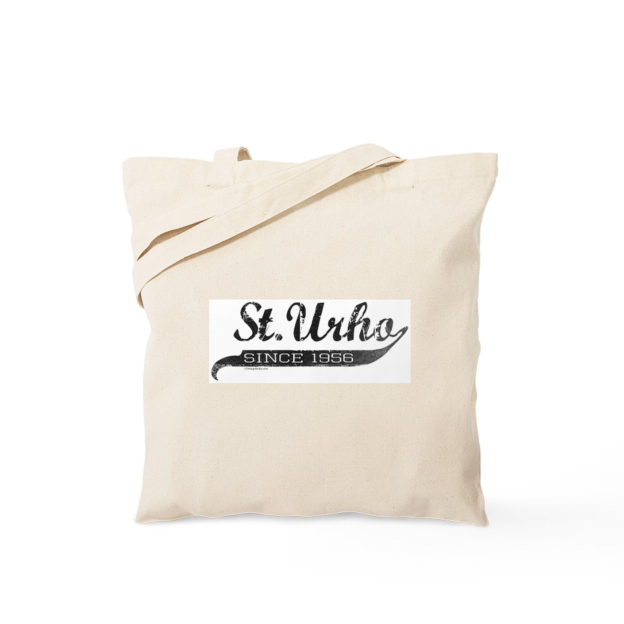 St. Urho Retro Canvas Tote Bag - Natural Reusable Shopping Bag for Groceries, Beach & Daily Use | Eco-Friendly Cotton Tote with Vintage Design