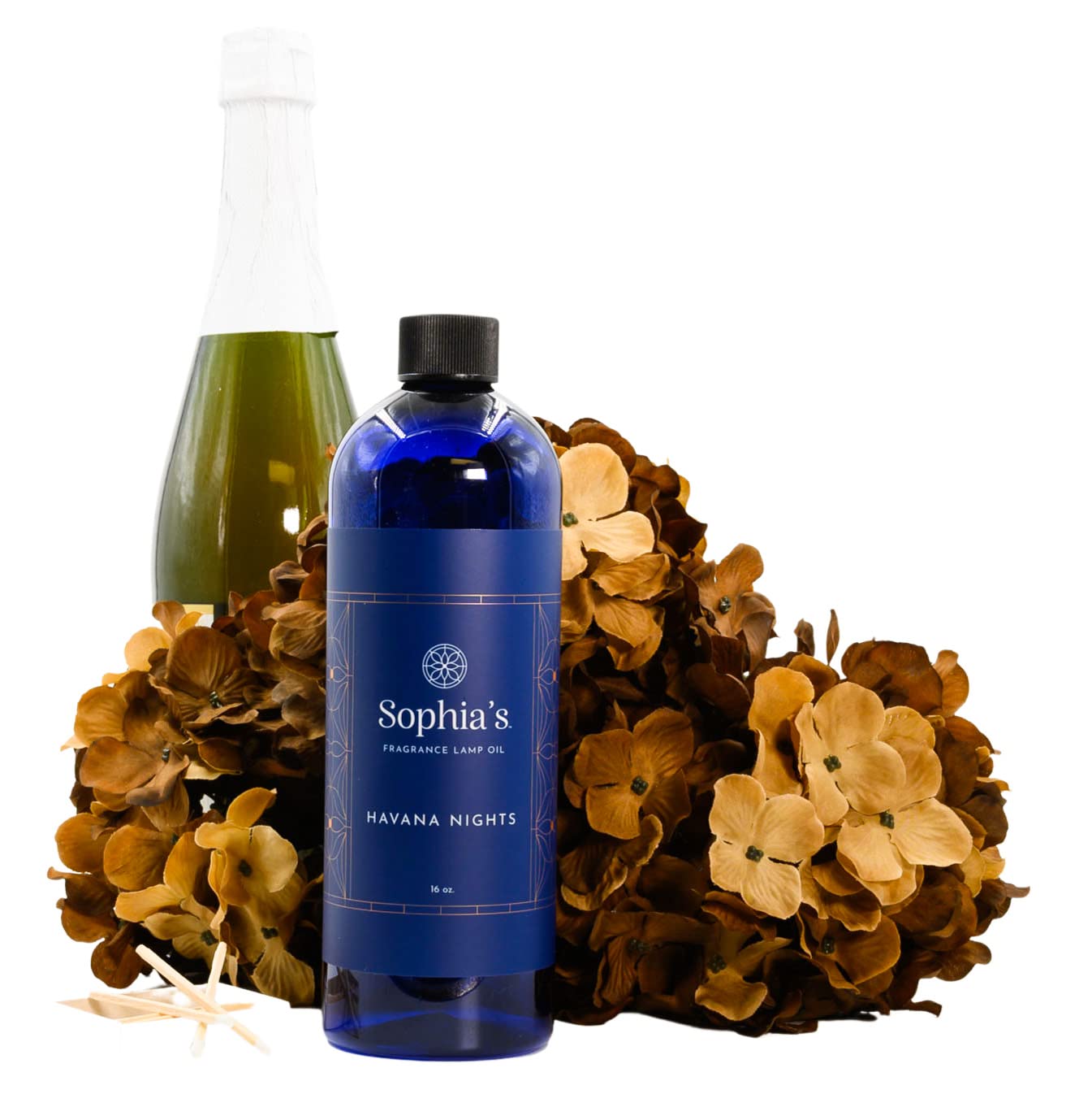 Sophia's Havana Nights Fragrance Lamp Oil Refills - 16oz Catalytic Scented Oil for Redolere & Effusion Lamps | Made in USA | Perfect for Home Aromatherapy, Relaxation & Creating Cozy Atmosphere