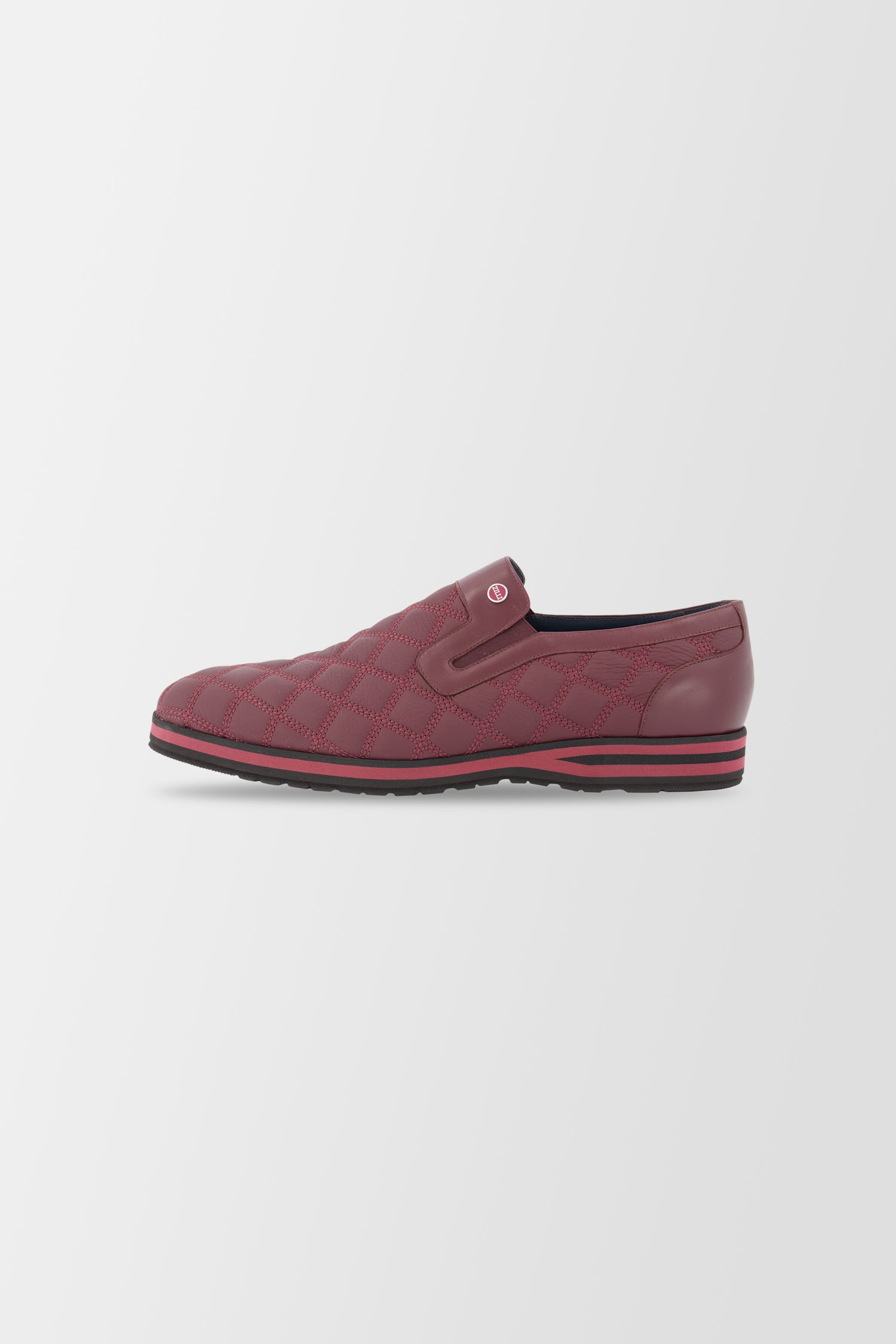 Zilli Chianti/Bordeaux Boston Matelasse Slip On Loafers for Women - Comfortable Casual Shoes for Work, Travel & Everyday Wear