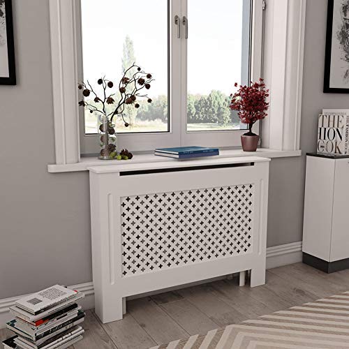White MDF Radiator Cover - 44.1