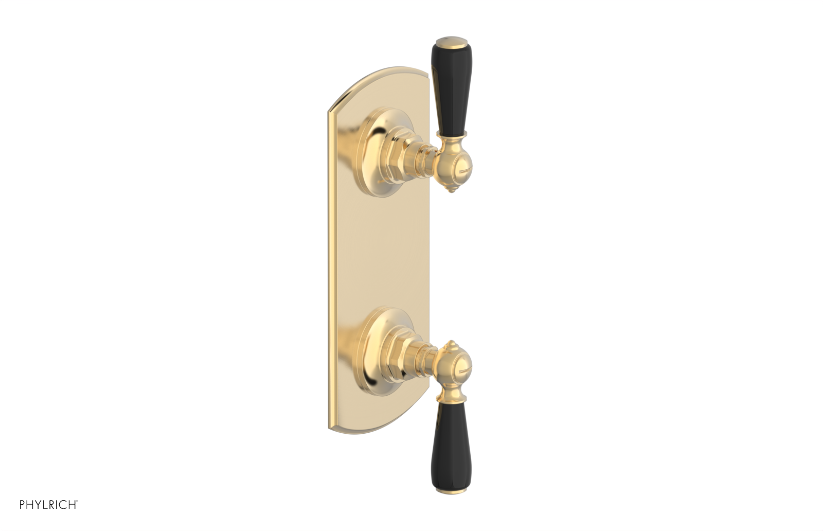 Jamestown Thermostatic Shower Valve with Volume Control & Diverter - Black Accented Bathroom Fixture for Modern Showers & Spa-Like Experience