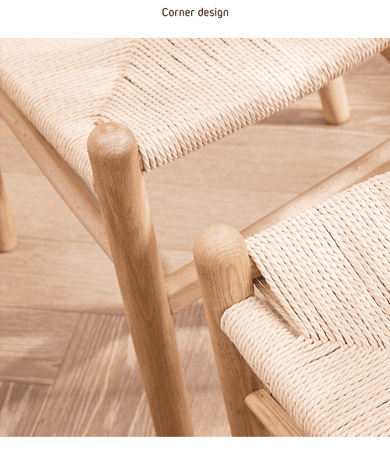 Jakob Modern Dining Chair - Sturdy Wooden Kitchen Chair with Upholstered Seat - Perfect for Dining Room, Kitchen, and Breakfast Nook