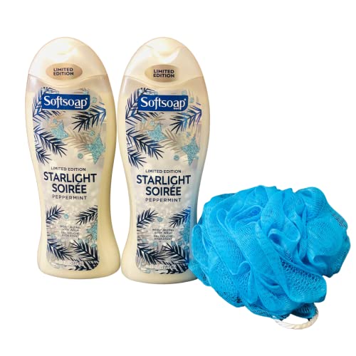 Softsoap Edition Body Wash Bundle (Starlight Soiree) 20 Ounce - Moisturizing Shower Gel for Dry Skin | Luxurious Bath & Gift Set for Women & Men