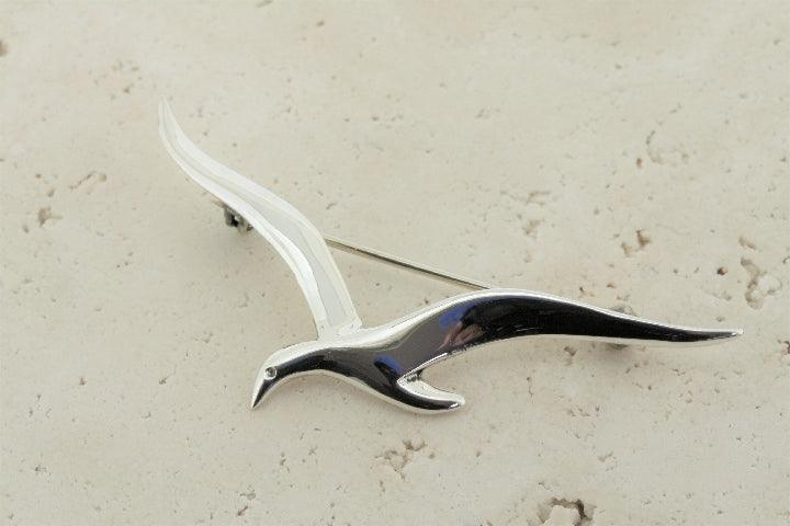 Elegant Albatross Brooch - Sterling Silver Jewelry for Women | Perfect for Weddings, Parties & Gift Giving