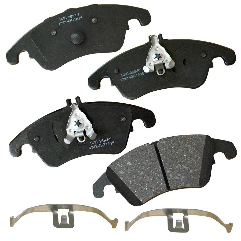 High-Performance Ceramic Brake Pads Set for Front Wheels - Durable & Quiet Replacement Disc Brake Pads - Perfect for Sedans, SUVs, and Trucks - Smooth Stopping Power for City Driving & Highway Commutes