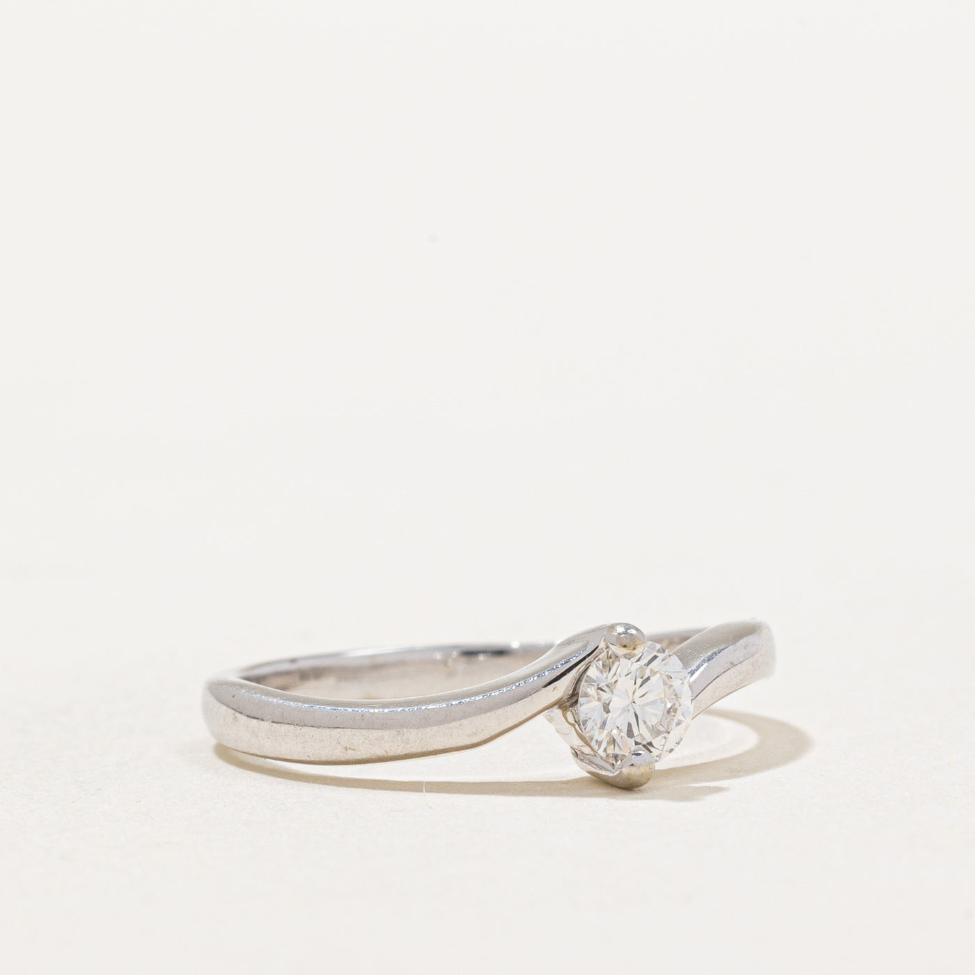 0.24ct Diamond Engagement Ring for Women - Size 5.25 Round Cut Solitaire Wedding Band - Perfect for Proposals, Anniversaries & Special Occasions