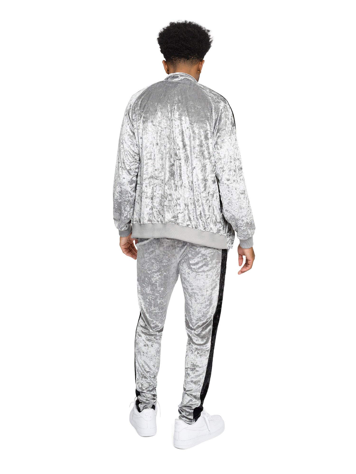 G-Style USA Men's Velour Velvet Tracksuit Set - Comfortable Casual Wear, Gym & Lounge Outfit for Men | Perfect for Workout, Running, Travel & Relaxing at Home