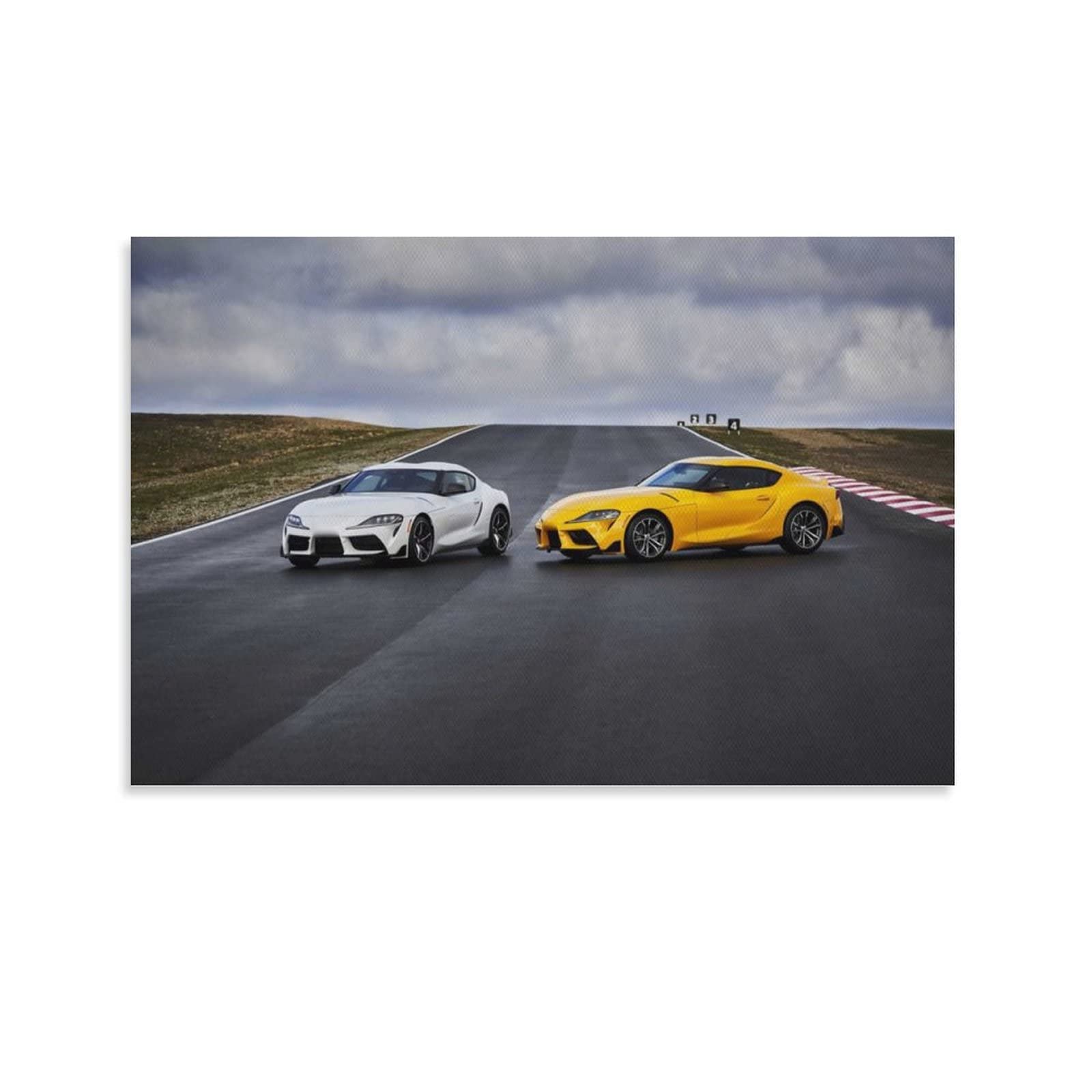 FEIQIU JDM Supercar Wall Art Poster - 12x18 Inch (30x45cm) Canvas Painting for Living Room & Bedroom Decor - Perfect for Car Enthusiasts, Man Cave, and Office Wall Decoration