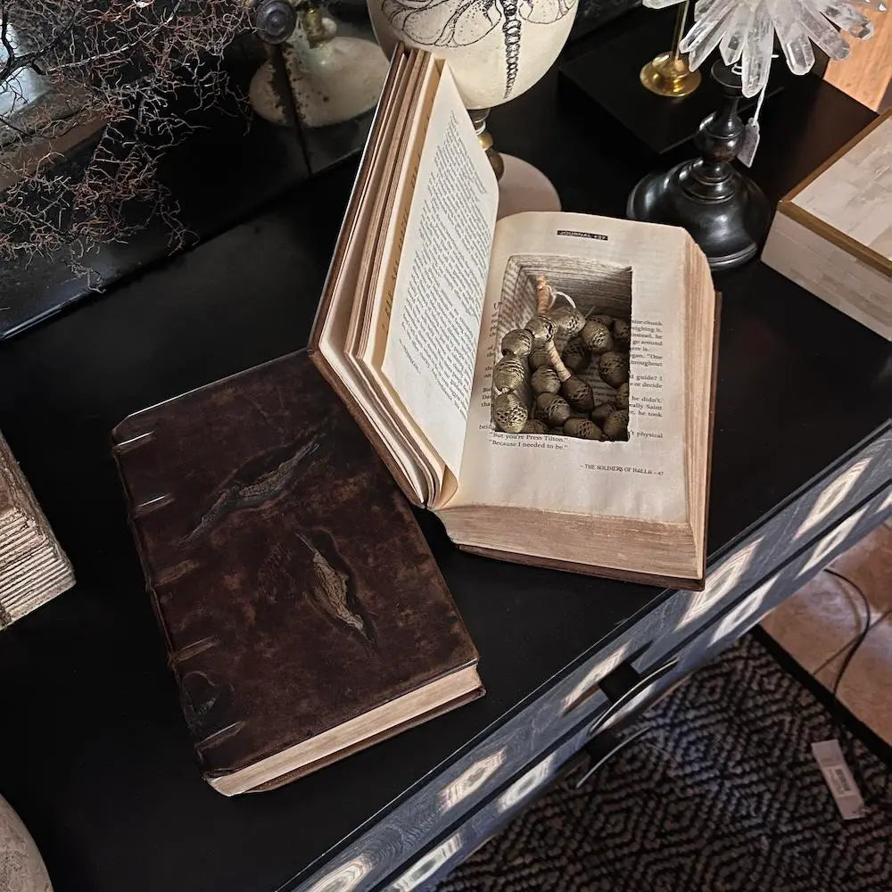 Secret Book Leather Journal - Handmade Vintage Leather Bound Notebook for Writing & Sketching - Perfect for Journaling, Note Taking, and Gift Giving