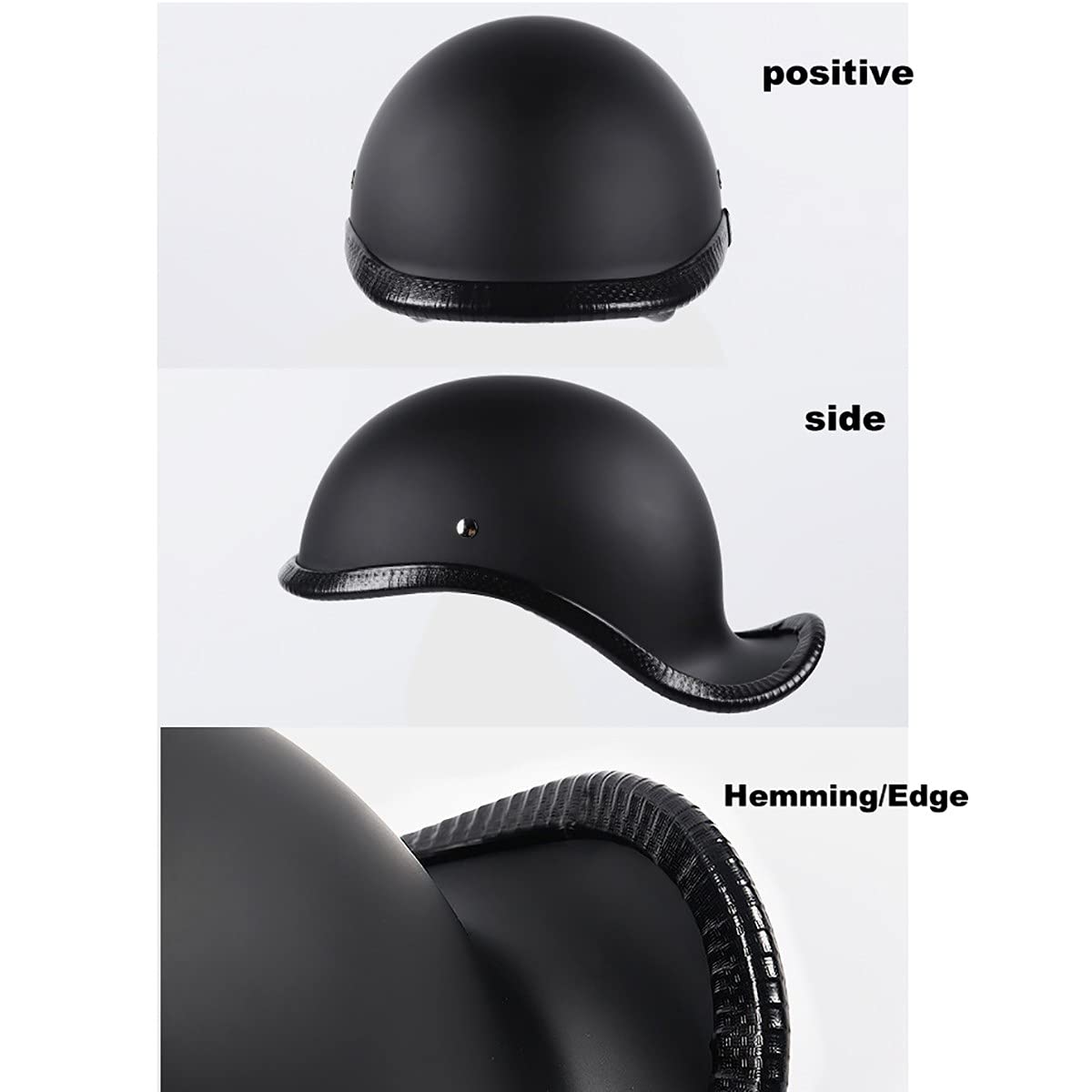 Retro Half Helmet for Motorcycle & Scooter - DOT Certified for Men & Women - Cruising & City Riding