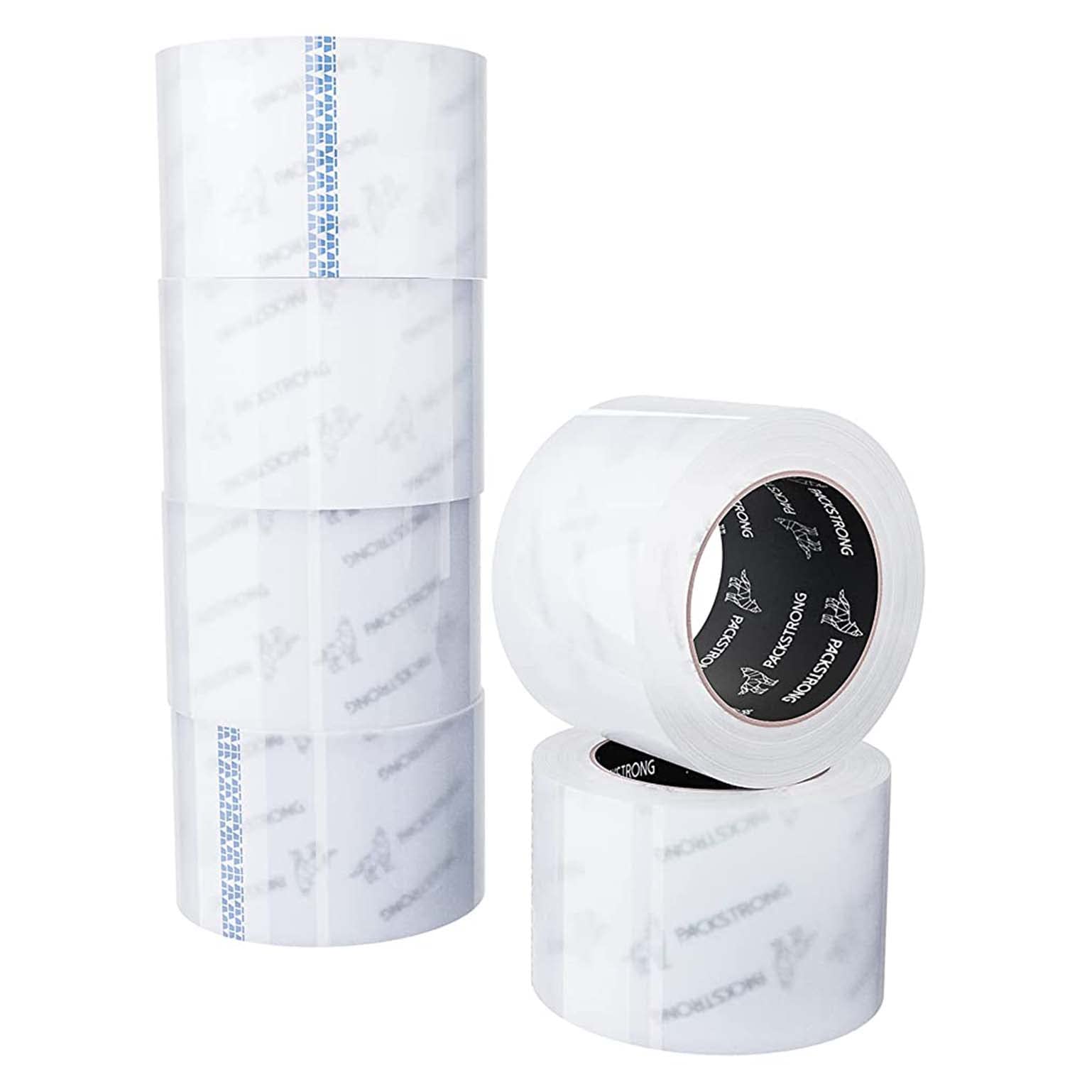 Industrial Strength Clear Packing Tape 60 Rolls - 3 Inch Wide Heavy Duty Shipping Tape (110 Yards per Roll, 2.0 mil Thick with Acrylic Adhesive) for Moving, Storage, Packaging & Office Supplies - Perfect for Box Sealing, Warehouse Use & E-commerce Shipping