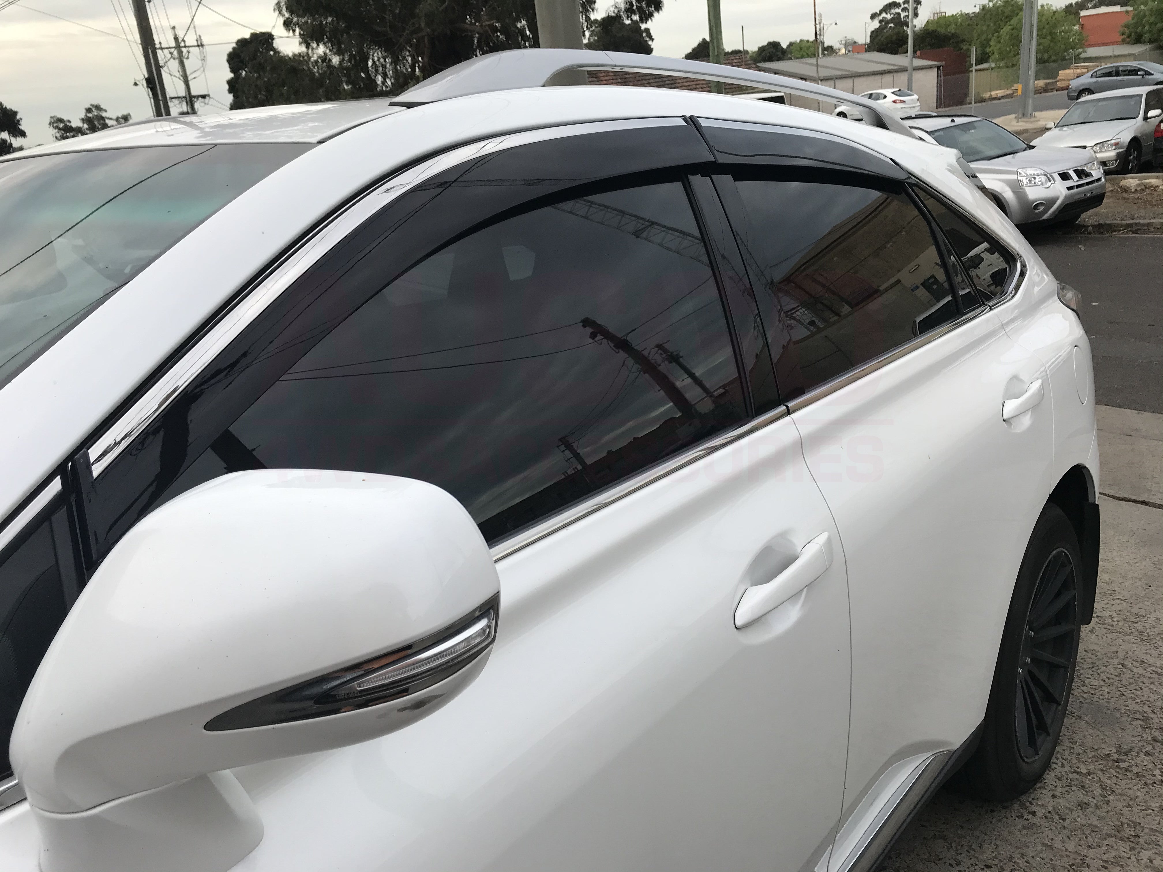 Premium Stainless Steel Window Deflectors for Lexus RX270 RX350 RX450H (2009-2015 Models) - Rain & Wind Protection, Enhanced Ventilation for All-Weather Driving