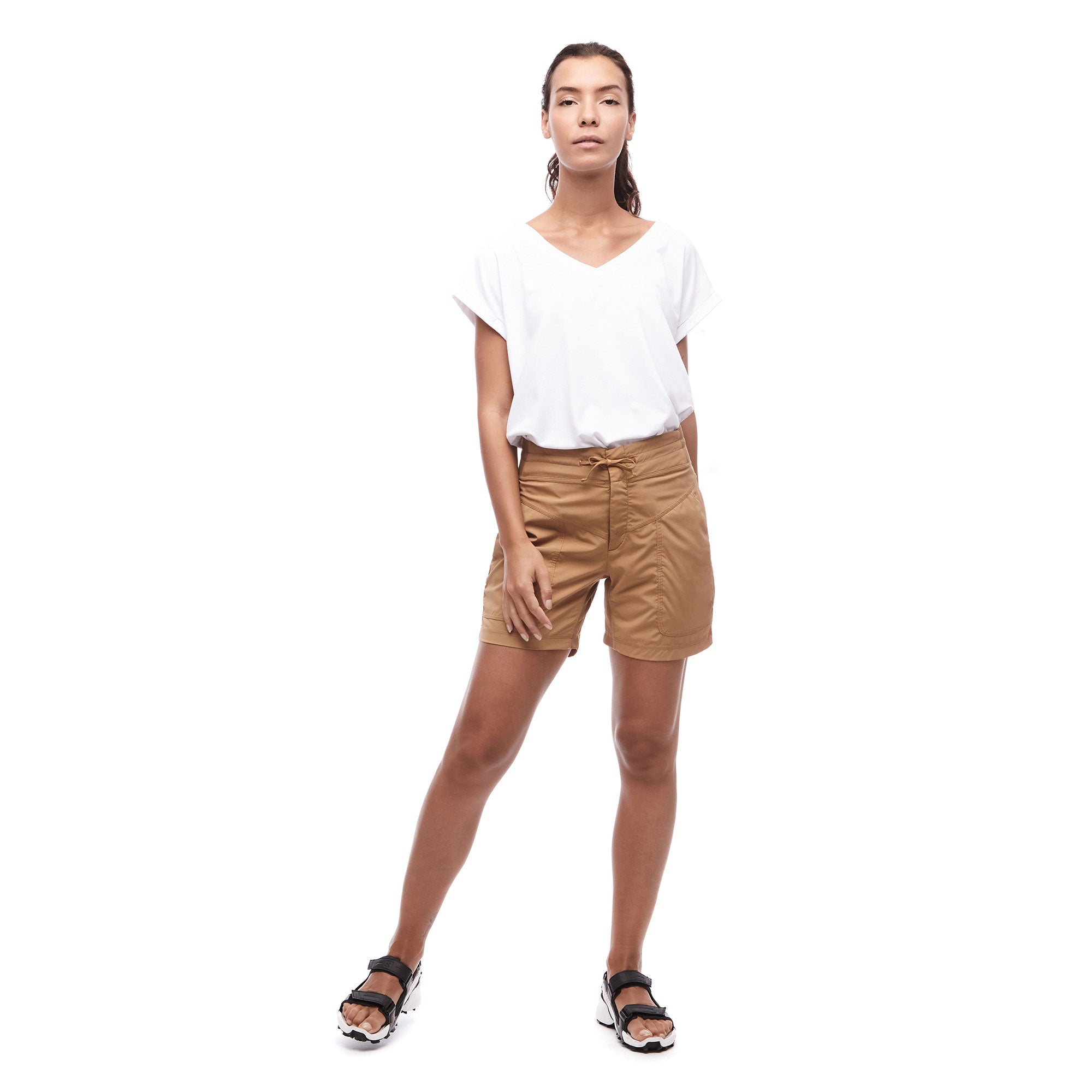Indyeva Sahra 6-Inch Women's Shorts - Comfortable Casual Summer Shorts for Running, Yoga & Outdoor Activities