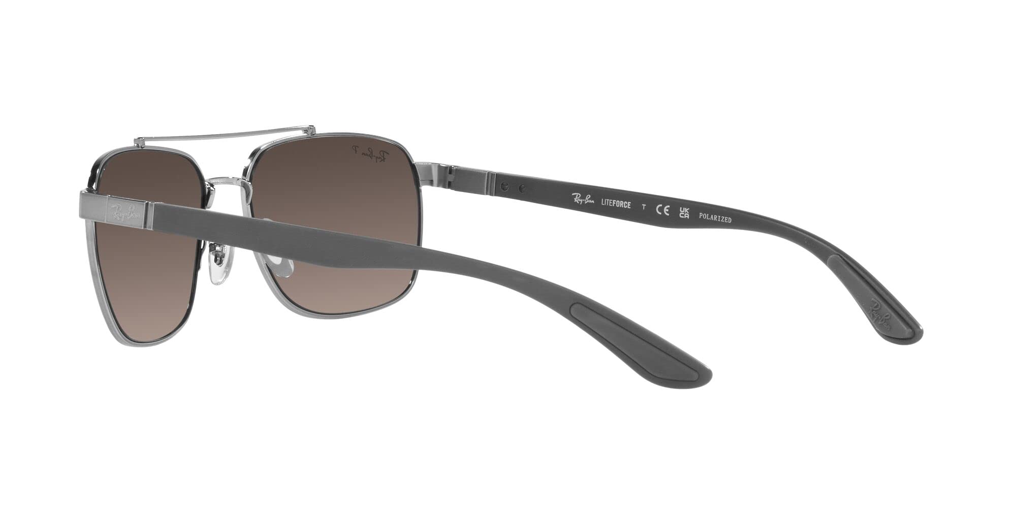Ray-Ban RB3701 Liteforce Rectangular Sunglasses for Men & Women - Lightweight UV Protection Polarized Lenses - Perfect for Driving, Beach & Outdoor Activities