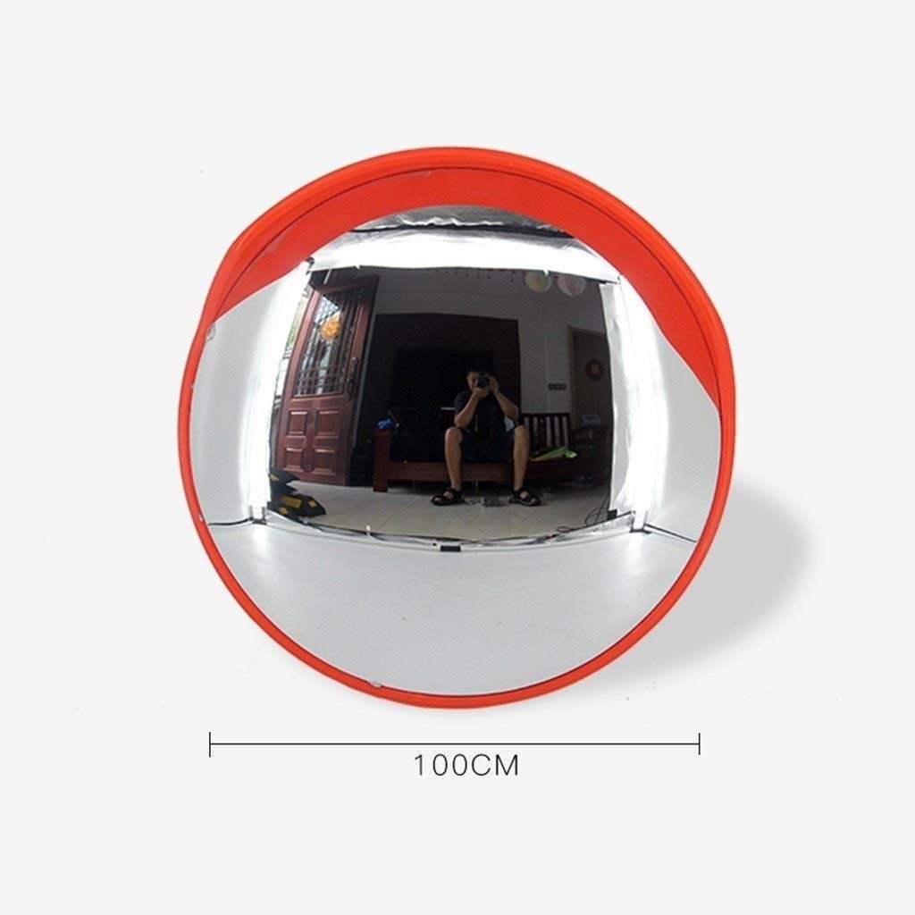 Wide Angle Safety Mirror for Blind Spot - Shatterproof Traffic Mirror for Door Entry, 45-120CM Adjustable Range (100CM Size) - Perfect for Driveways, Garages & Warehouse Safety