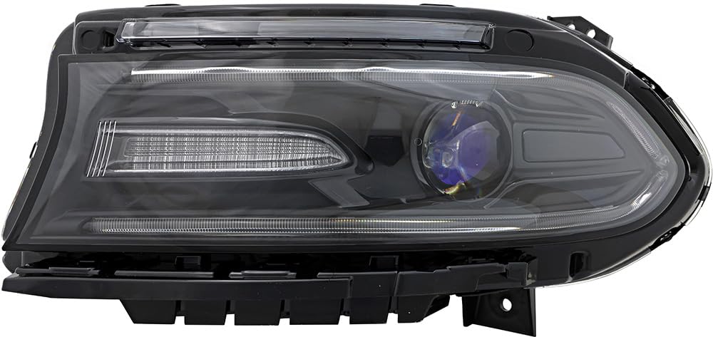 2016-2017 Dodge Charger Halogen Headlight Lamp - Driver Side Left Replacement for Improved Night Visibility | Perfect for Daily Commuting & Road Trips