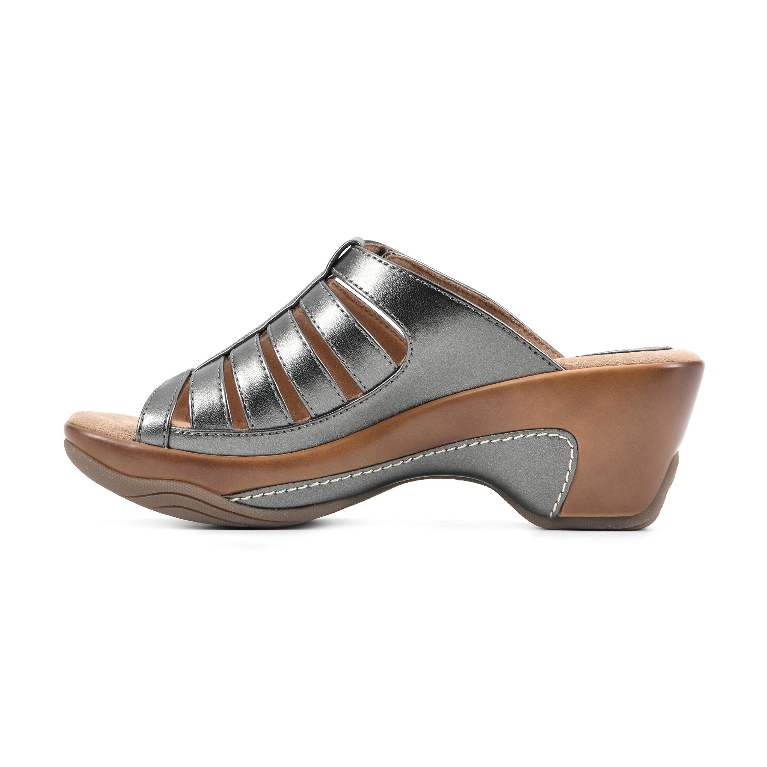 Women's Valencia Strappy Clog Sandal - Comfortable for Walking & Outings