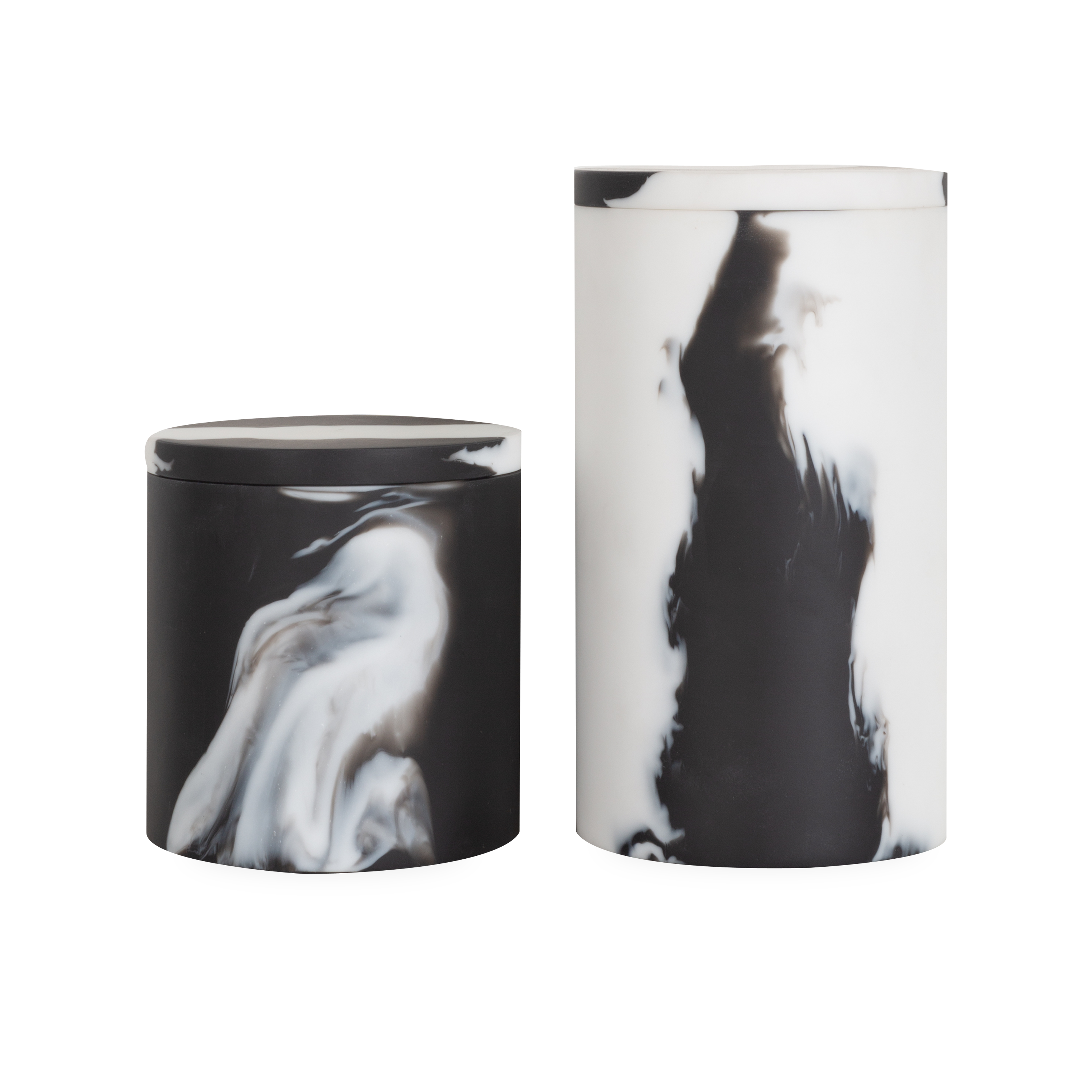 Handmade Resin Swirl Jars with Lid - Unique Decorative Storage Containers for Home, Office & Gifts - Perfect for Organizing Spices, Candles, Makeup & Small Items