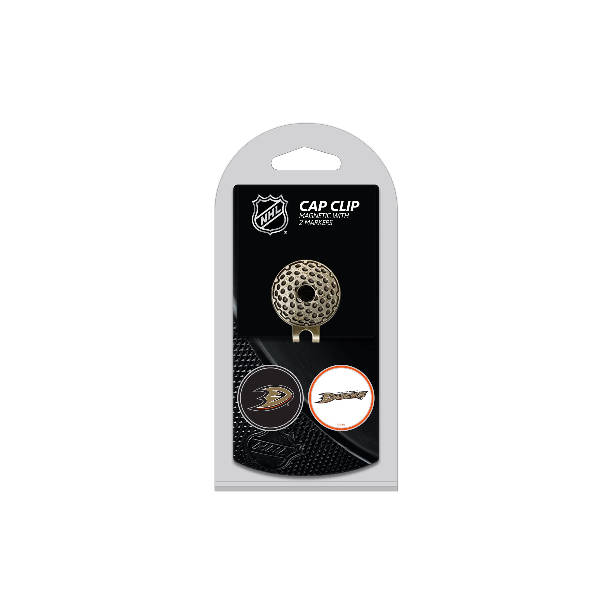 Team Golf NHL Golf Cap Clip with 2 Removable Double-Sided Enamel Magnetic Ball Markers - Hat Accessory for Golfers & Sports Fans - Perfect for Golf Courses, Games & Outdoor Activities