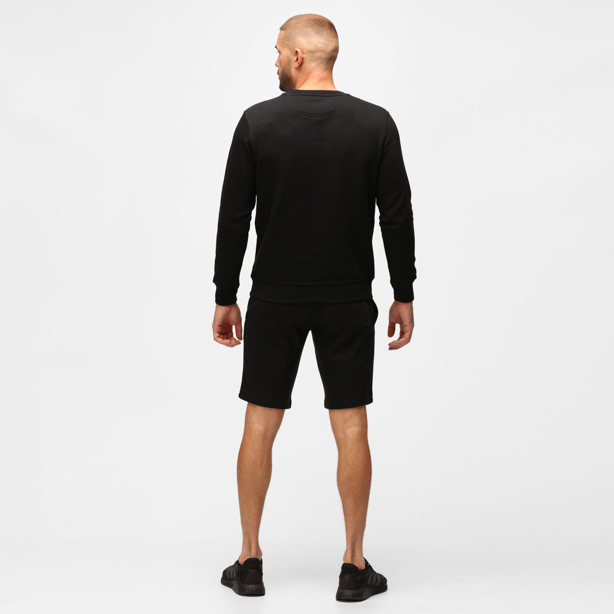 Premium Organic Cotton Black Men's Sweatshirt - Comfortable Eco-Friendly Pullover for Casual Wear & Outdoor Activities