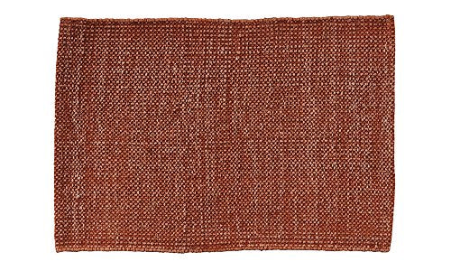 Samora Pine Terracotta Stone Washed Style Placemats - Set of 4 Natural Fiber Table Mats for Dining, Kitchen, or Outdoor Picnic Use