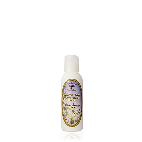 Island Soap and Candle Works Jasmine Scented Body Lotion for Men & Women - Paraben-Free Moisturizing Lotion with Hawaiian Pikake Jasmine - 2oz Travel Size - Hydrating Skincare for Dry Hands, Body & After Shower Use