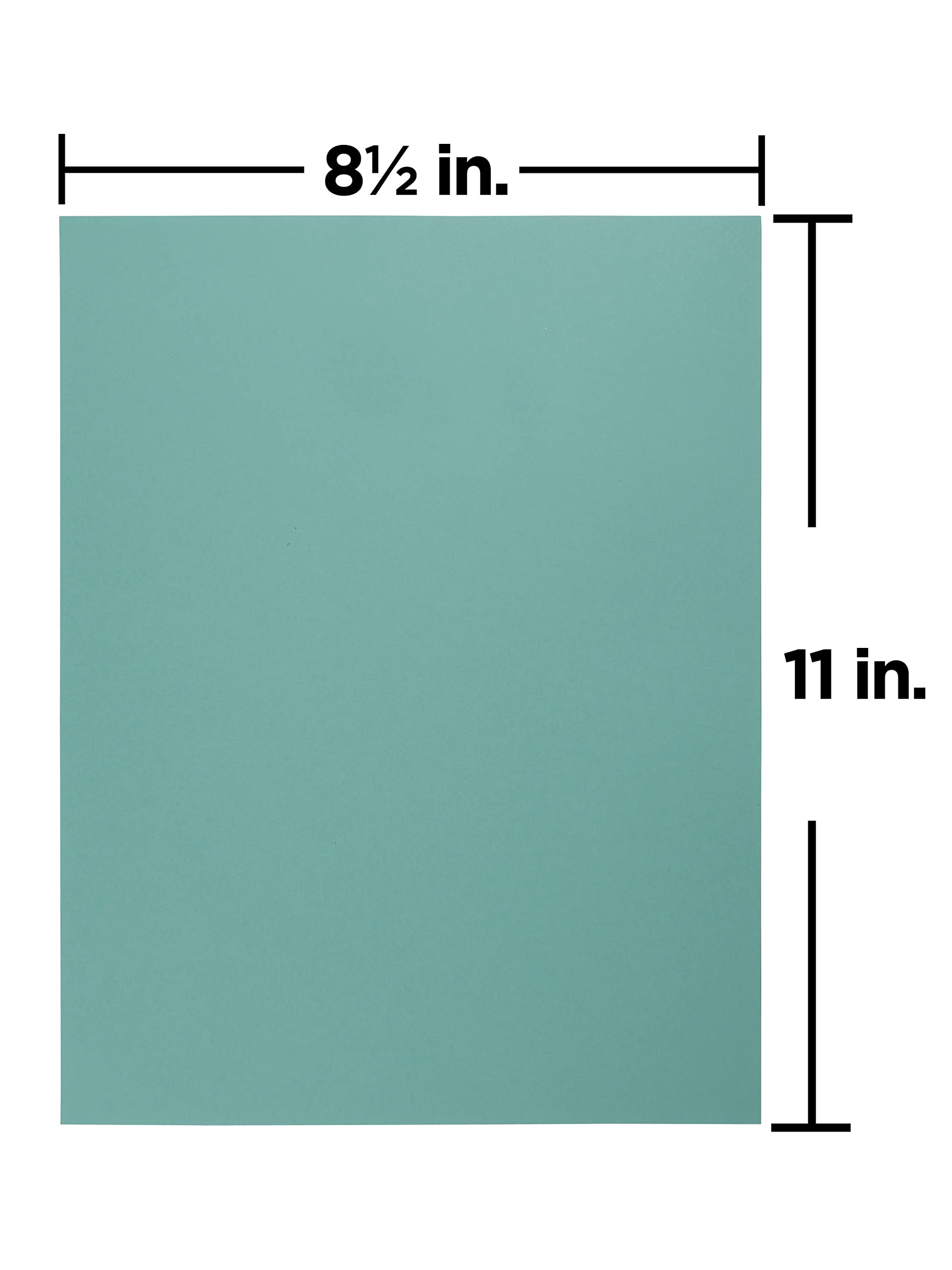 JAM PAPER Matte 28lb Premium Paper - 105 GSM, 8.5 x 11 Inches, Aqua Blue - 50 Sheets per Pack - Perfect for Resumes, Flyers, Brochures & Office Documents