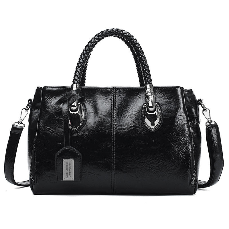 Vintage Oil Wax Leather Luxury Handbags for Women - Stylish & Durable Designer Bags for Work, Travel & Everyday Use