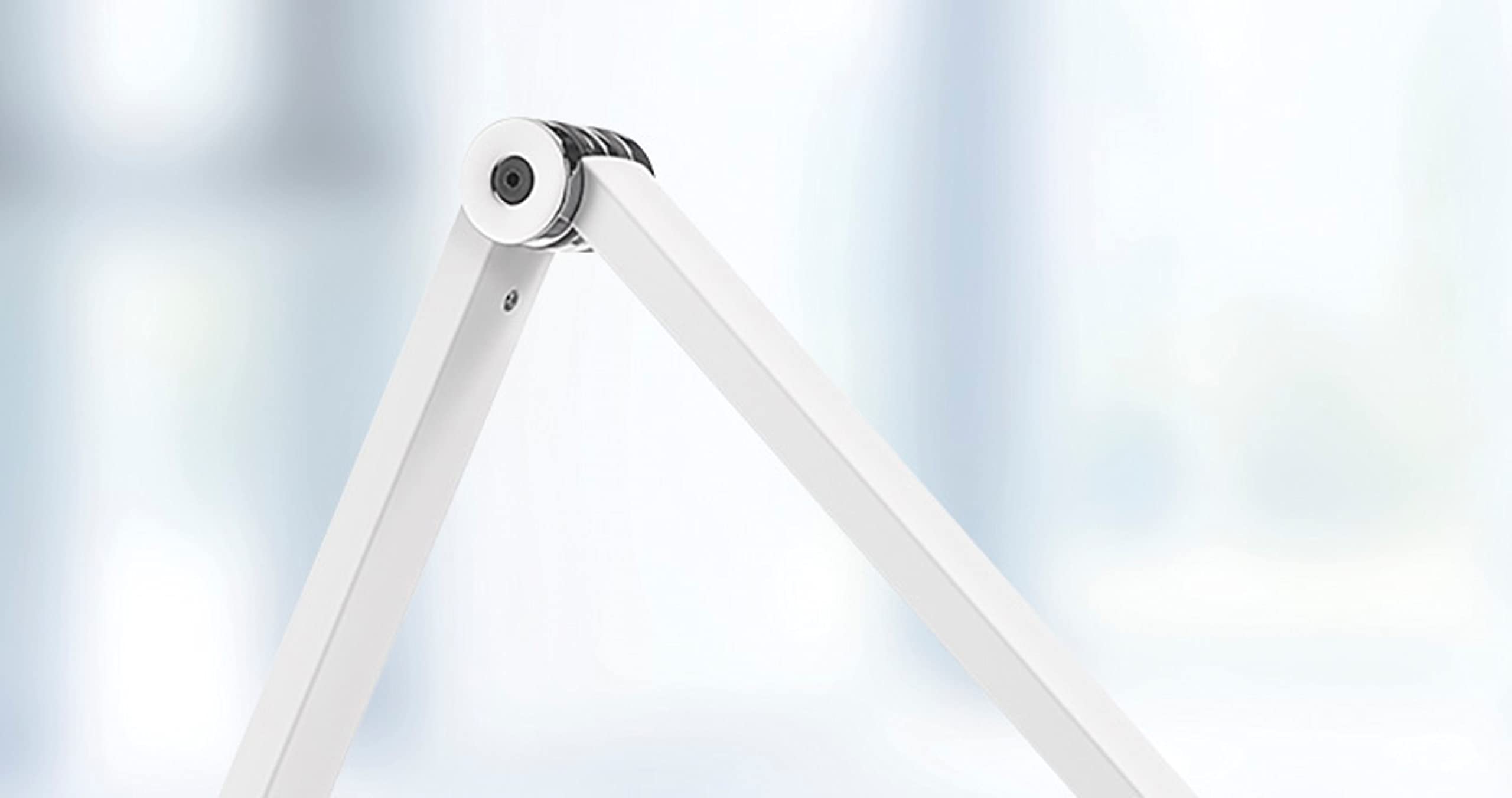 Novus Attenzia LED Task Light with One-Touch Memory Dimming - 742 Lumens, 4000K Color Temperature - Anti-Glare Eye Protection, Adjustable Pivoting Arms & Desk Clamp Mount - White (Perfect for Office, Study, Reading, Crafting & Computer Work)