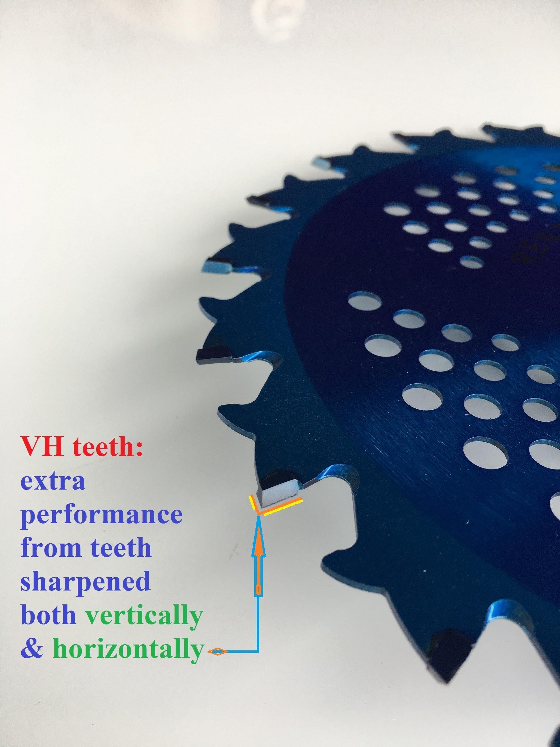 2-Pack 8-Inch 20T/56T Combo Brush Cutter Blades - (1) Blue Hawk 20-Tooth & (1) Red Razor 56-Tooth - Hybrid Pack - RENEGADE BLADE® - 203mm Diameter Carbide Blades for Lawn Mower, Weed Trimmer & Landscaping Tools
