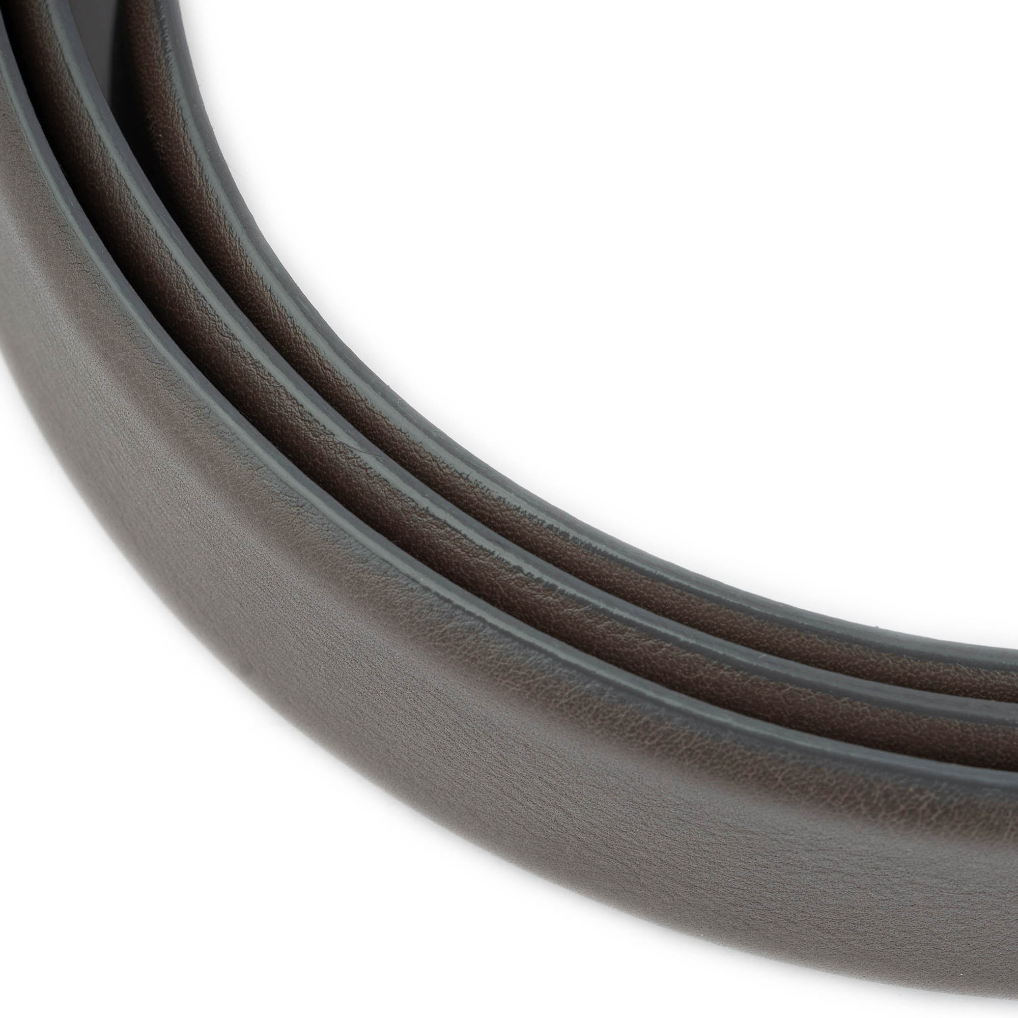 Premium Gray Leather Strap Replacement for Montblanc Men's Belt Buckle - Durable & Stylish Accessory for Business, Casual & Formal Wear