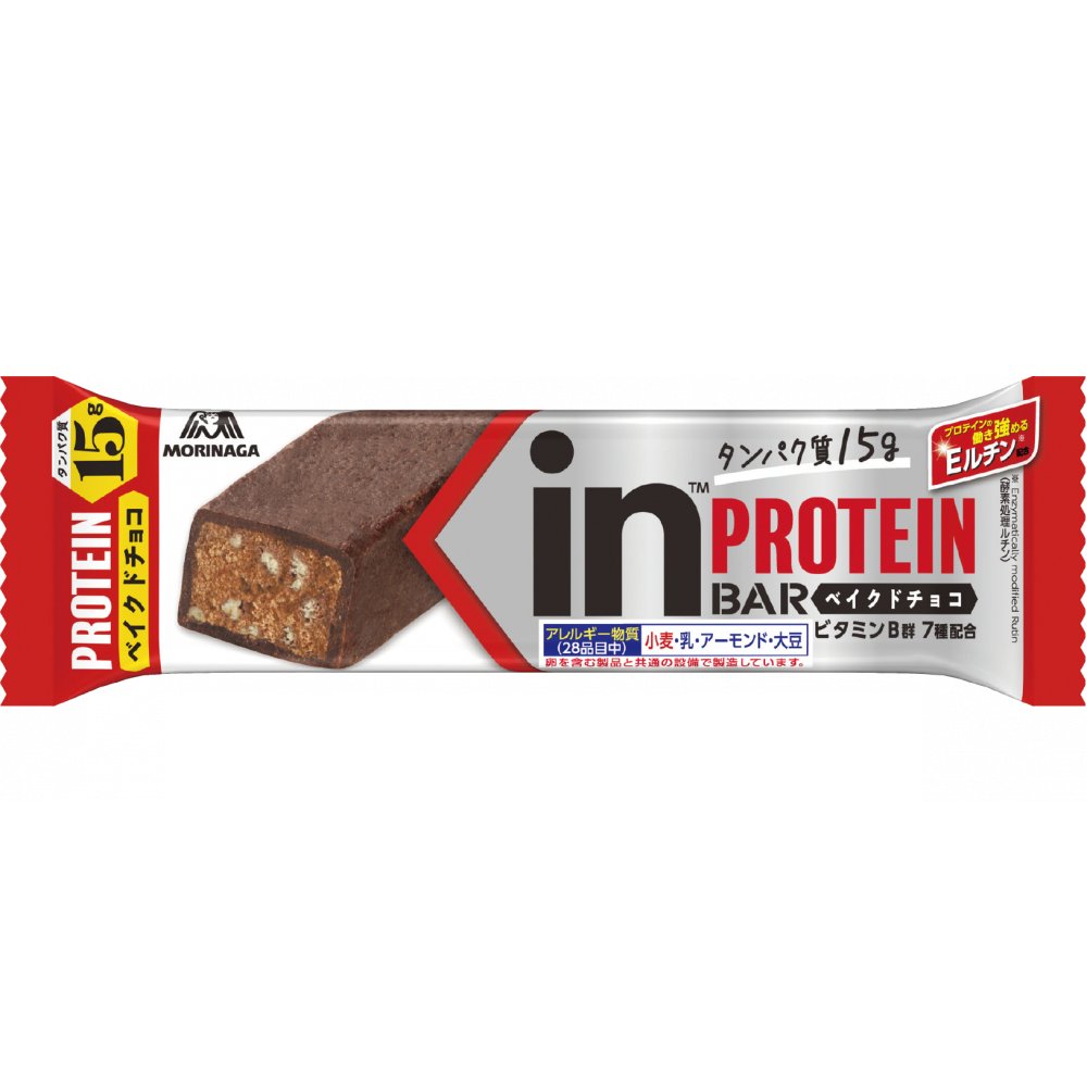Morinaga Weider Protein Bar - Baked Chocolate Flavor (12 Pack) | High Protein Snack for Workout Recovery, Muscle Building & Healthy Lifestyle