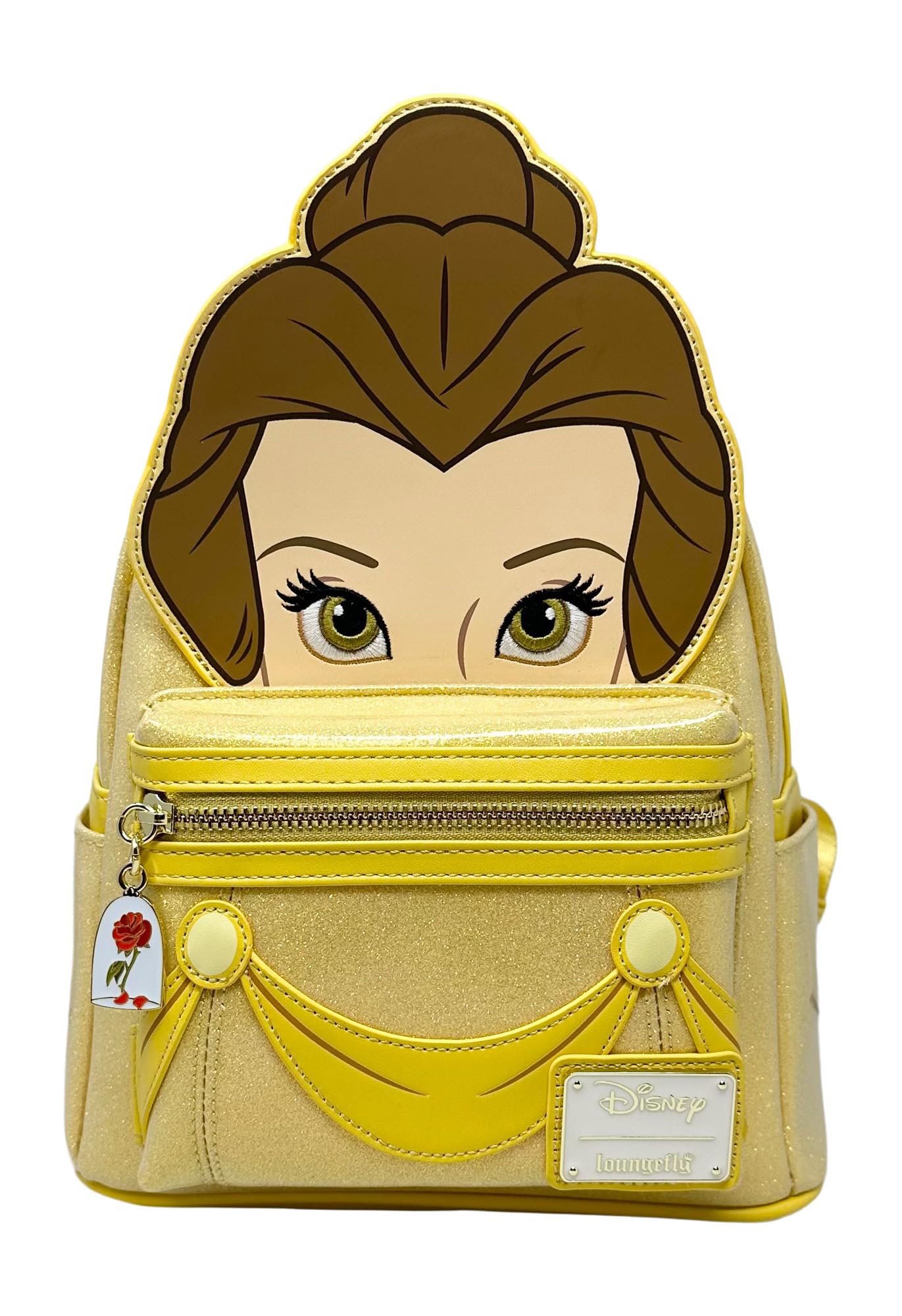 Loungefly Disney Beauty and the Beast Belle Cosplay Women's Double Strap Shoulder Bag Purse - Fashion Accessory for Disney Fans, Cosplay Events & Everyday Use