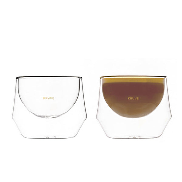 Kruve Imagine Premium Milk Glasses Set - 6 Piece Shatterproof Glassware for Milk, Juice & Smoothies - Perfect for Breakfast, Brunch & Entertaining