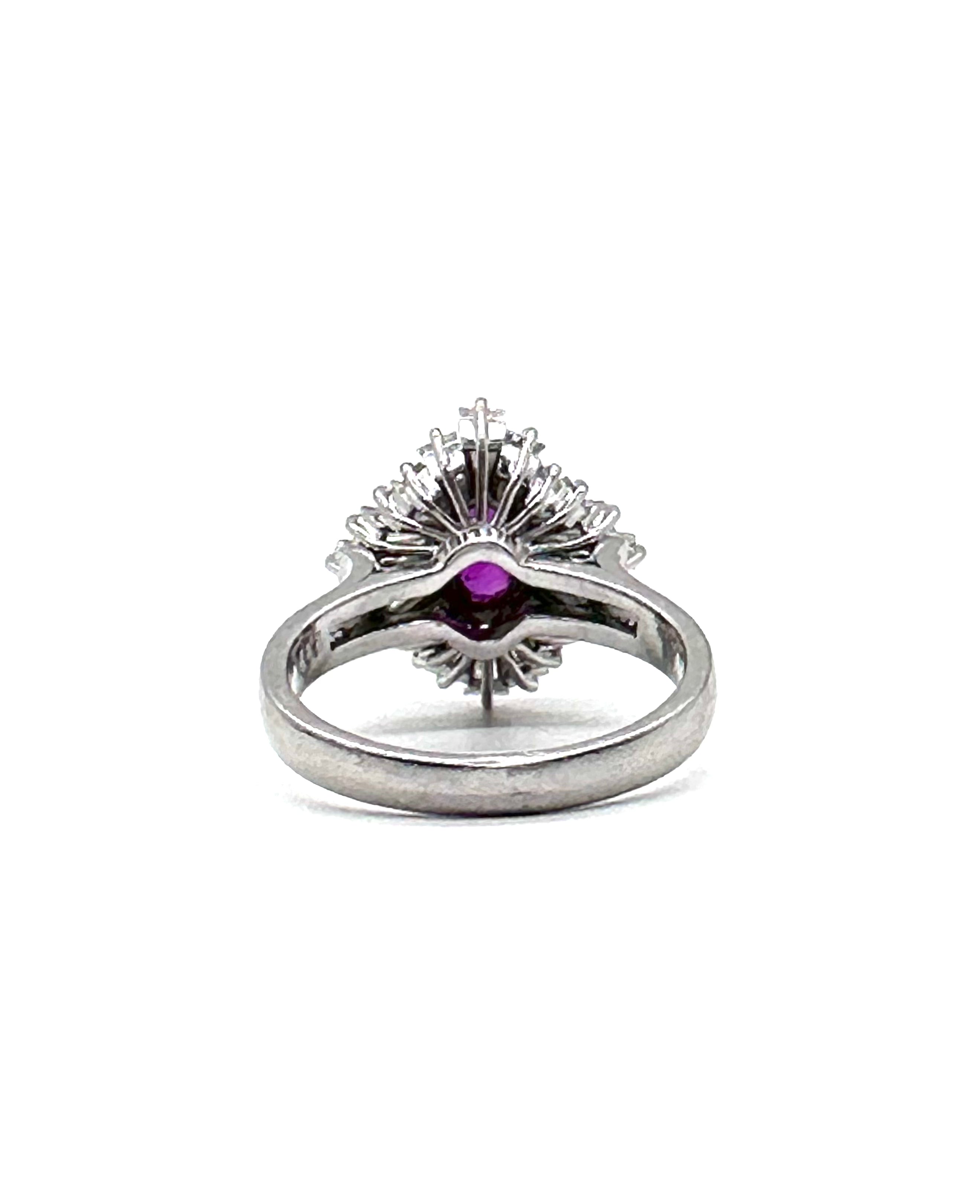 Exquisite Ruby and Diamond Ring for Women - 14K Gold Engagement, Wedding, Anniversary Jewelry Gift - Perfect for Valentine's Day, Proposals & Special Occasions