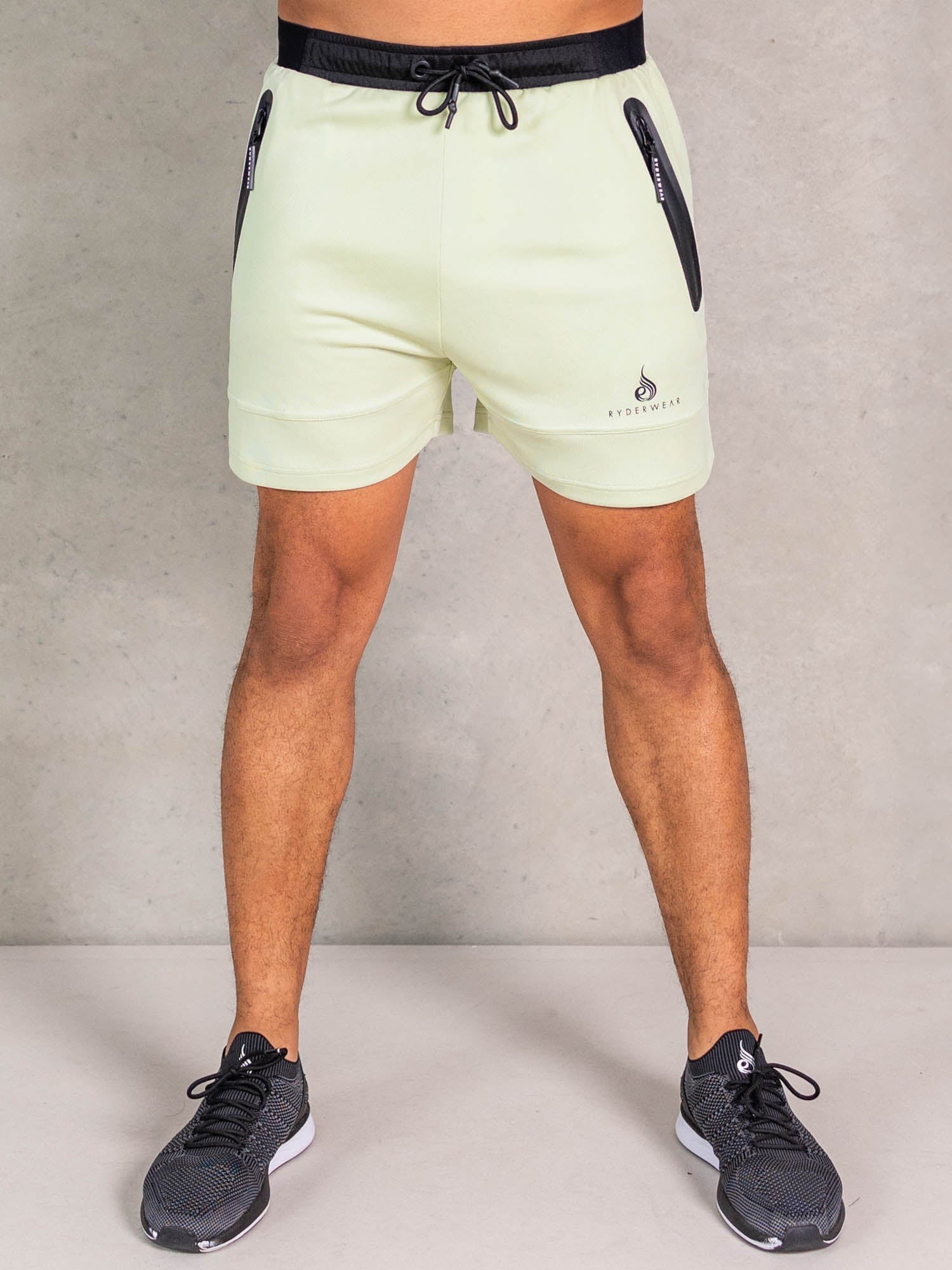 Advanced Mesh Running Shorts for Men - Breathable Quick-Dry Workout Shorts with Pockets - Perfect for Gym, Jogging & Outdoor Sports - Matcha Green