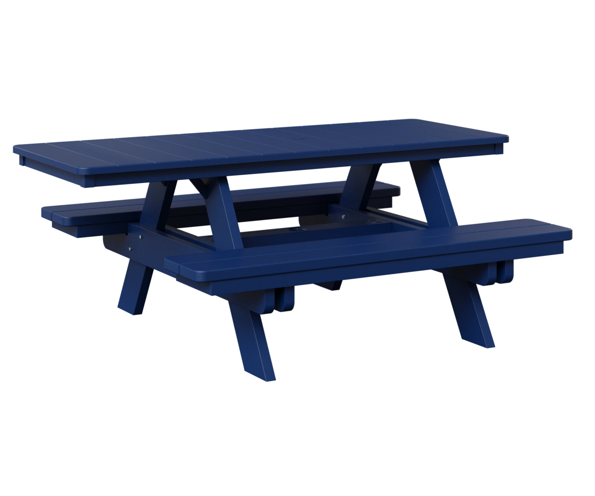 Berlin Gardens ADA Compliant Rectangular Picnic Table - Outdoor Dining for Parks, Schools & Backyards