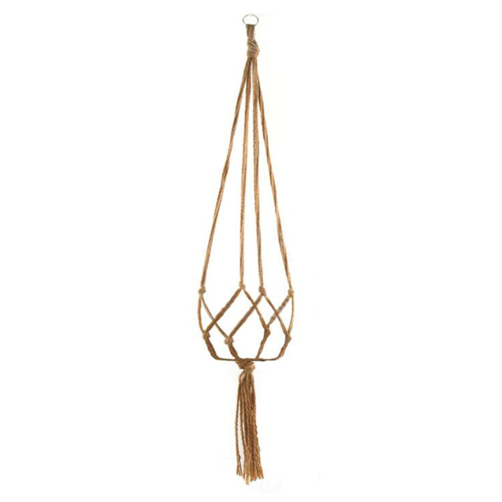Macrame Plant Hangers for Indoor & Outdoor Use - Handmade Hemp Rope Hanging Planters for Balcony, Garden, Porch & Home Decor - Perfect for Boho, Farmhouse & Modern Interior Design Styles