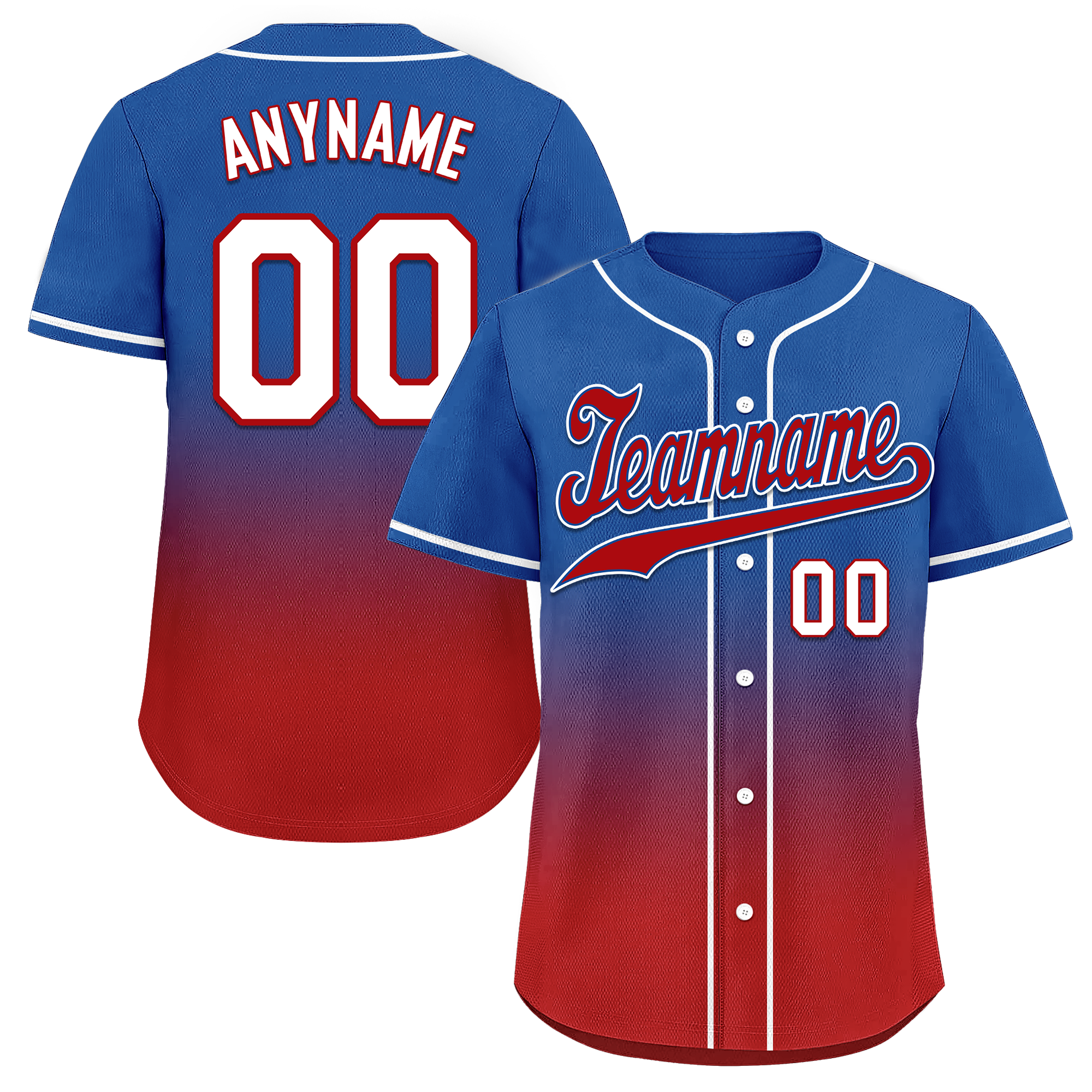 Custom Blue Red Fade Personalized Authentic Baseball Jersey - BSBJ01 D0a70bd - Perfect for Team Uniforms, Sports Events & Fan Collections