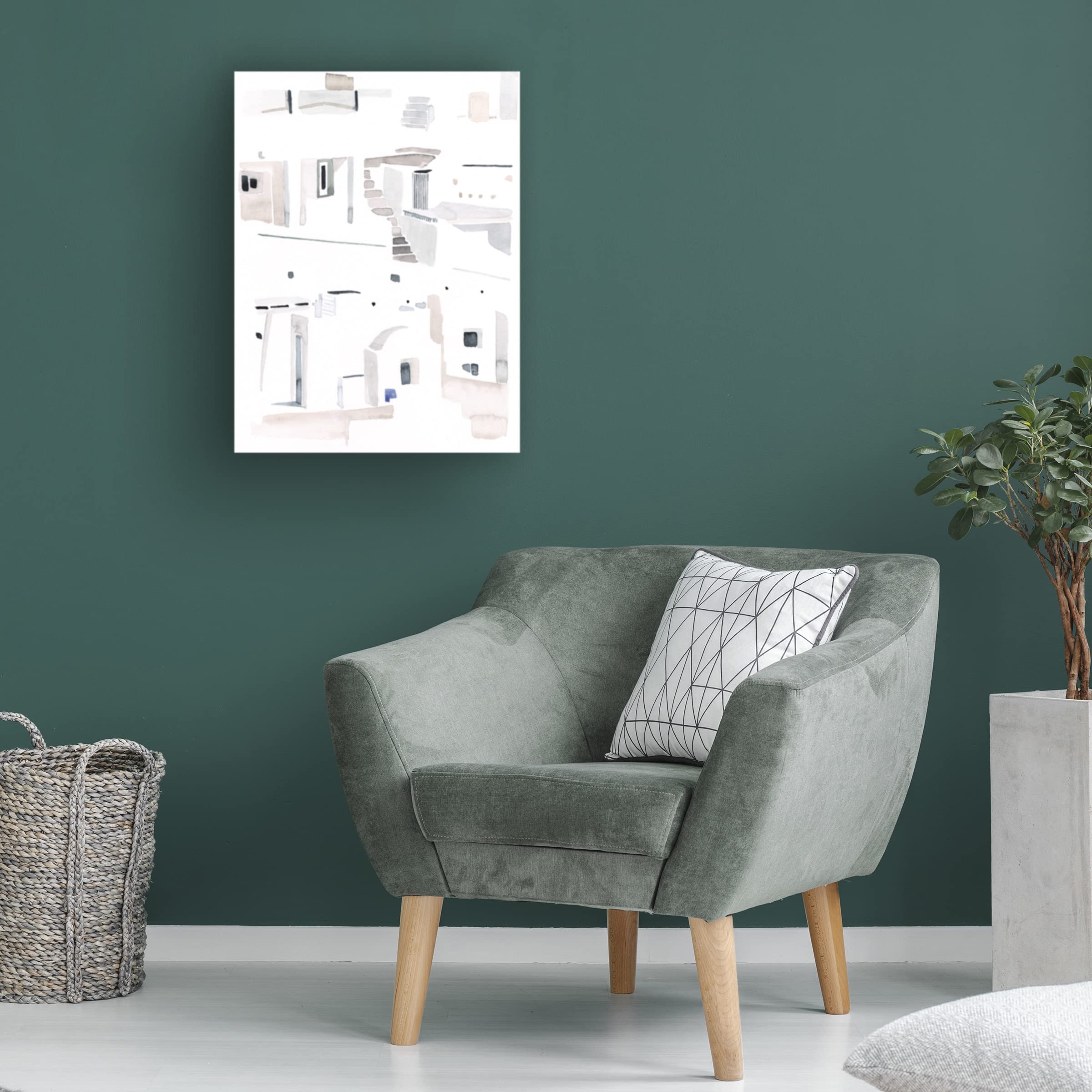 Jennifer Paxton Parker 'Ascending Neutrals II' Abstract Canvas Wall Art - Modern Home & Office Decor for Living Room, Bedroom, or Workspace