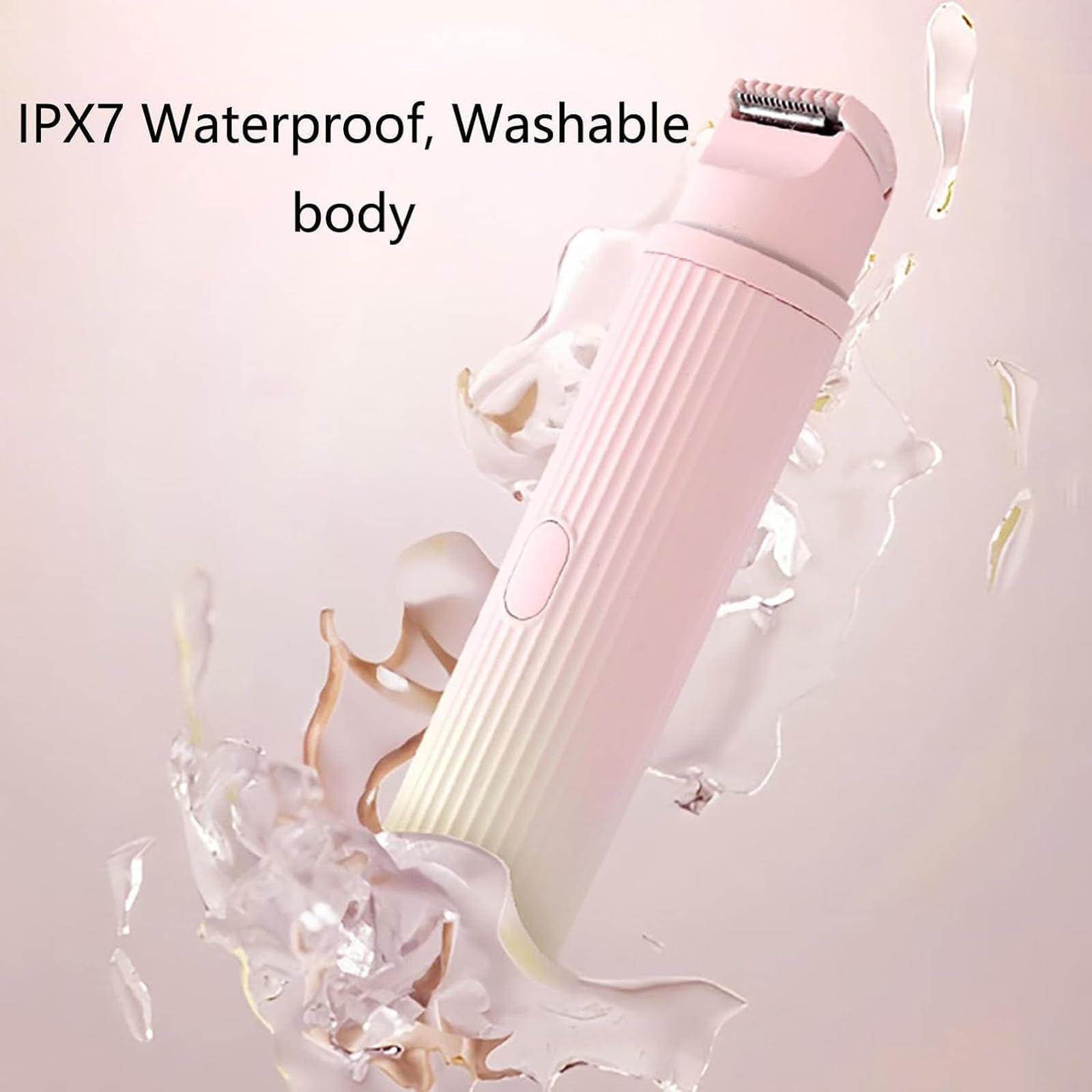 Allalonga 7-in-1 Electric Shaver for Women - Waterproof Rechargeable Bikini Trimmer & Body Hair Remover with Dual Head - Perfect for Travel, Gym & Sensitive Skin Care