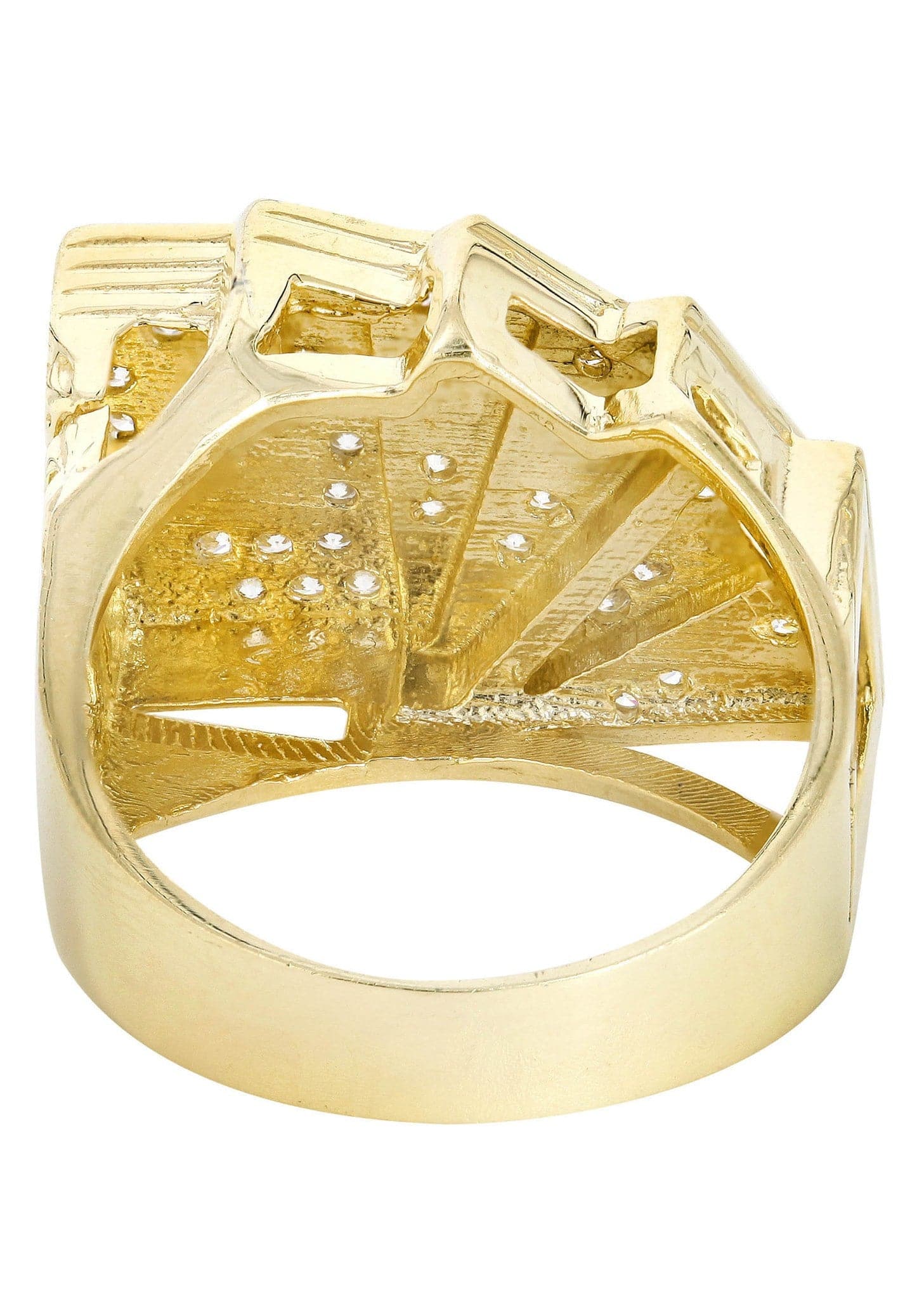 10K Gold Men's Ring - 9.9 Grams Solid Gold Band for Men - Perfect Wedding Band, Anniversary Gift & Everyday Jewelry for Him