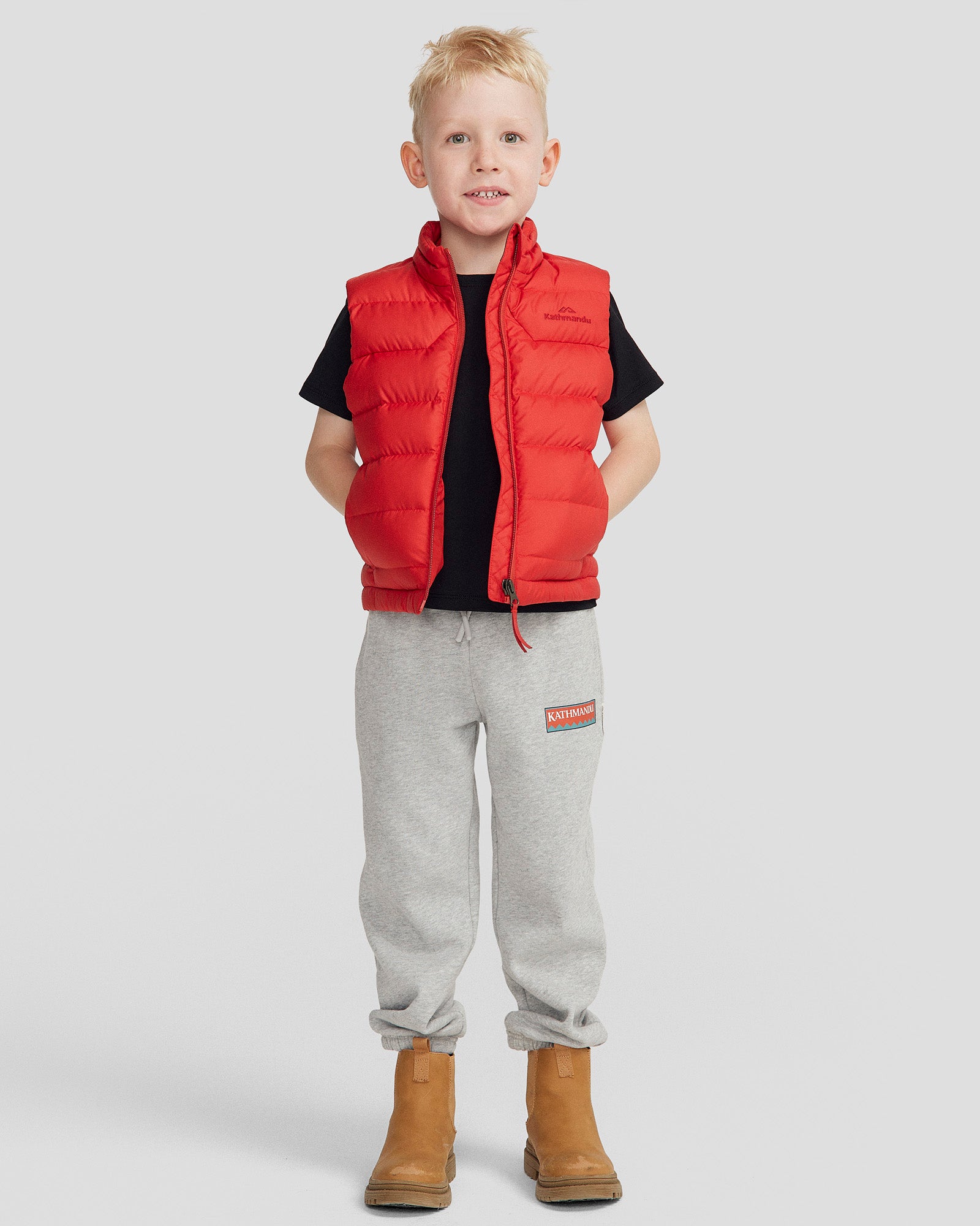 Kids' Epiq Down Vest - Spicy Chilli Pepper Color - Lightweight Warm Winter Puffer Jacket for Boys & Girls - Perfect for Outdoor Play, Skiing & Cold Weather Activities